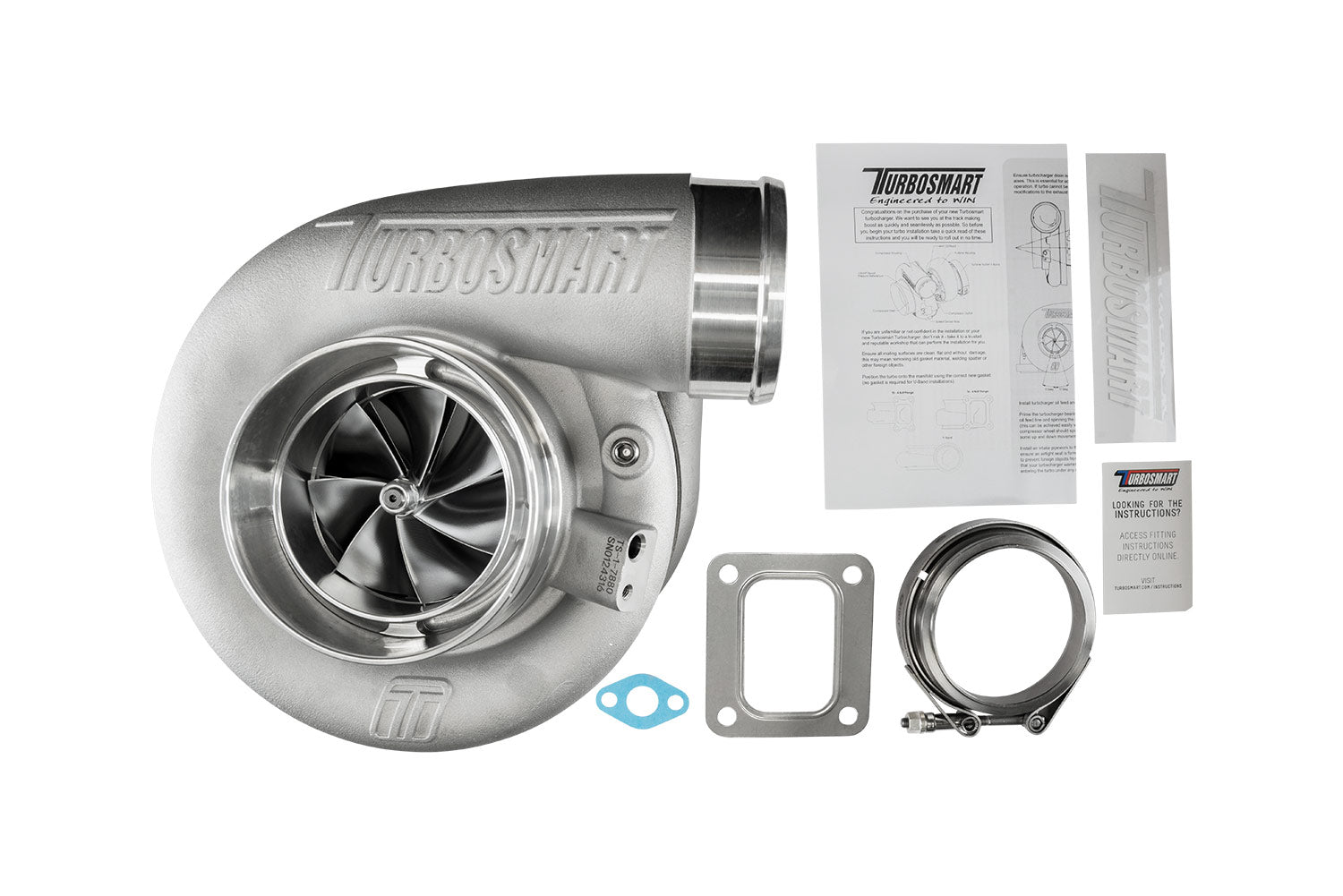 Turbosmart TS-1 Performance Turbocharger 7880 T4 0.96AR External Wastegate TS-1-7880C-T4096E