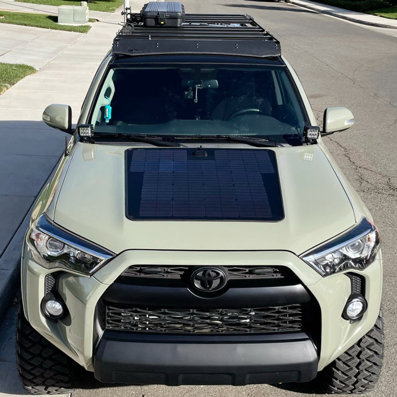 Lensun 2003-2024 Toyota 4Runner 4th 5th Gen 100W Hood Flexible Solar Panel