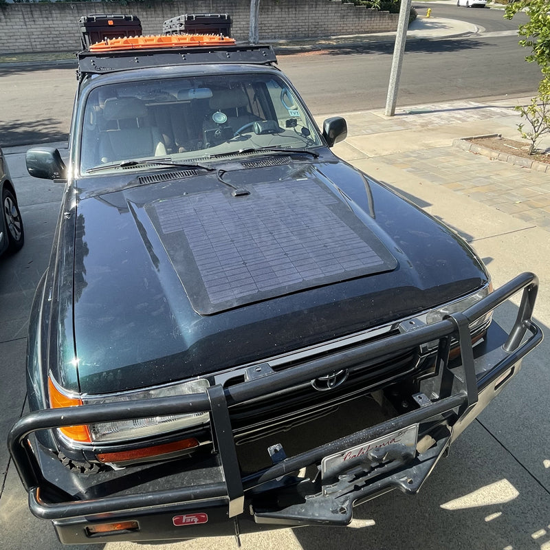 Lensun Toyota Land Cruiser 80 Series J80 90W 12V Hood Bonnet Solar Panel