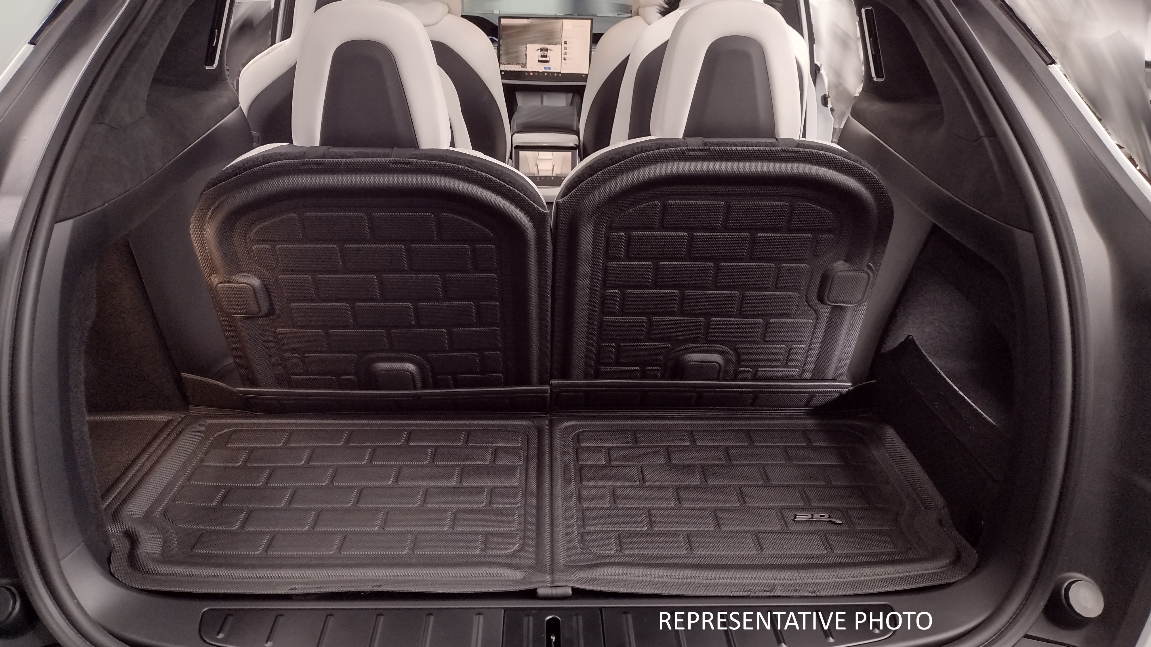 3D Maxpider 2022-2025 Jeep Grand Cherokee 4Xe Wl 5-Seat Kagu Black Seatback Protector Q1JP0261309