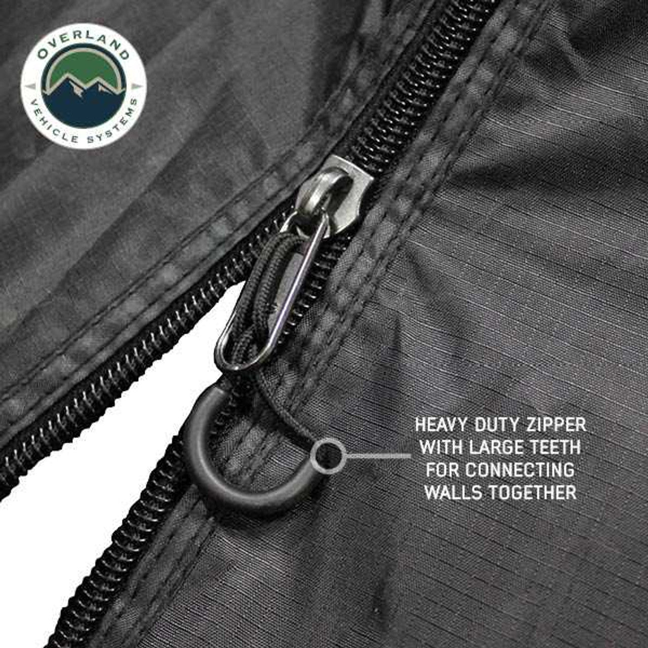 OVS XD Nomadic 270 Degree Awning Wall 3 With Black Out Driver Side Black Body and Trim With Storage Bag 19690007