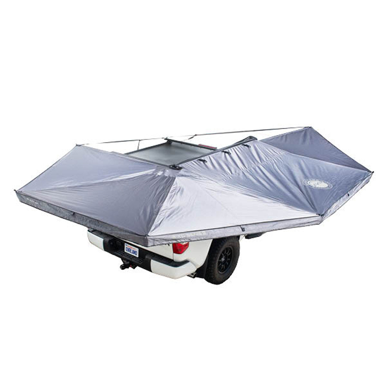 OVS Nomadic XD 270 Awning Driver Side Black Out Grey Hex Black Trim With Lights & Travel Cover 19690021
