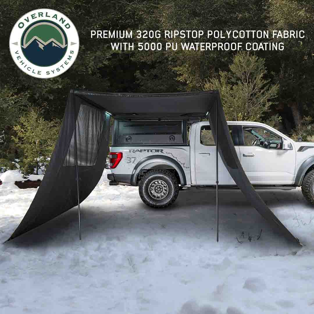 OVS XD Nomadic 90 Degree Awning Wall 6.5 ft x 6.5 ft Left Or Right with Black Out 19690014