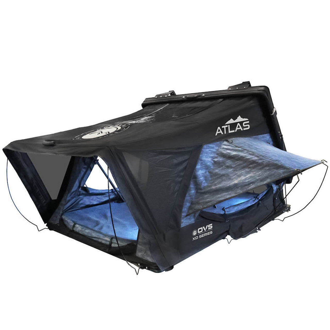OVS XD Atlas Cantilever ABS Hard Shell Roof Top Tent Blue Body & Black Rainfly 18789902