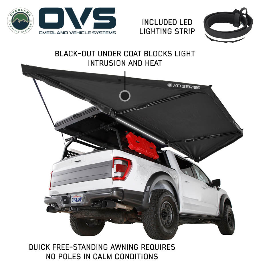 OVS XD Nomadic 180 LTE Awning Black Fabric and Travel Cover Universal 19609918