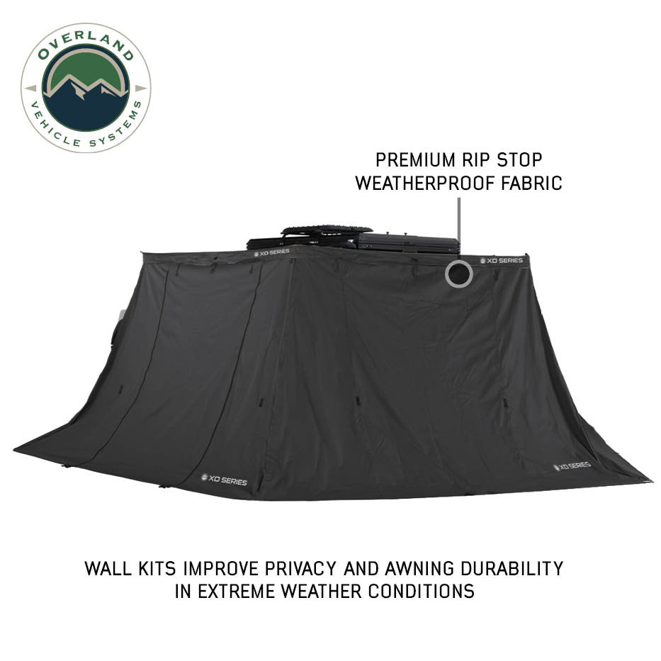 OVS XD Nomadic 270 LT Awning Wall 1 Passenger Side Black Fabric and Trim 19690040