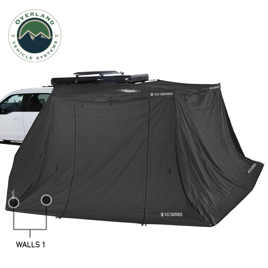 OVS XD Nomadic 270 LT Awning Wall 1 Driver Side Black Fabric and Trim 19690043