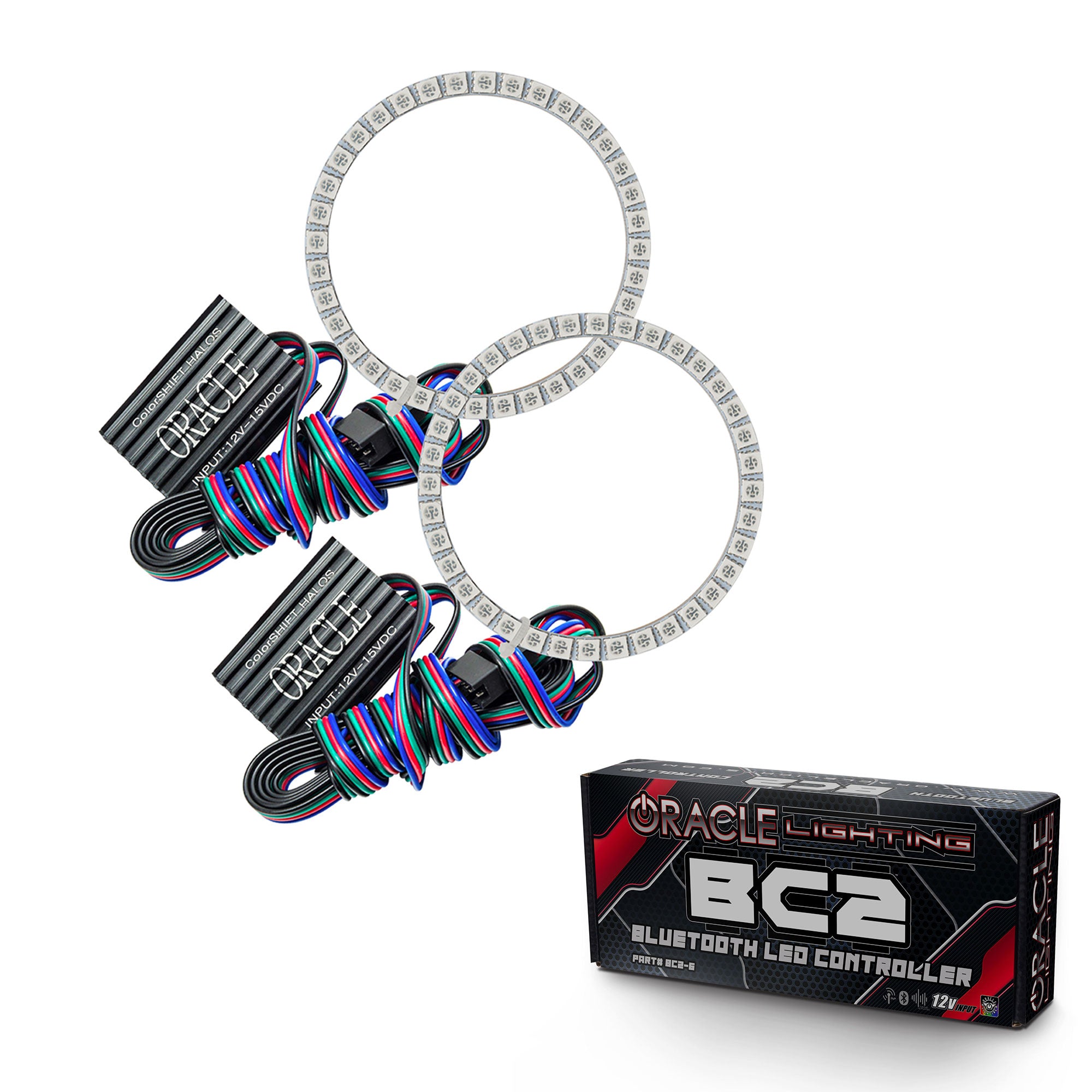 Oracle Lighting 1999-2009 Honda S2000 LED Headlight Halo Kit ColorSHIFT With BC2 Controller 2347-335