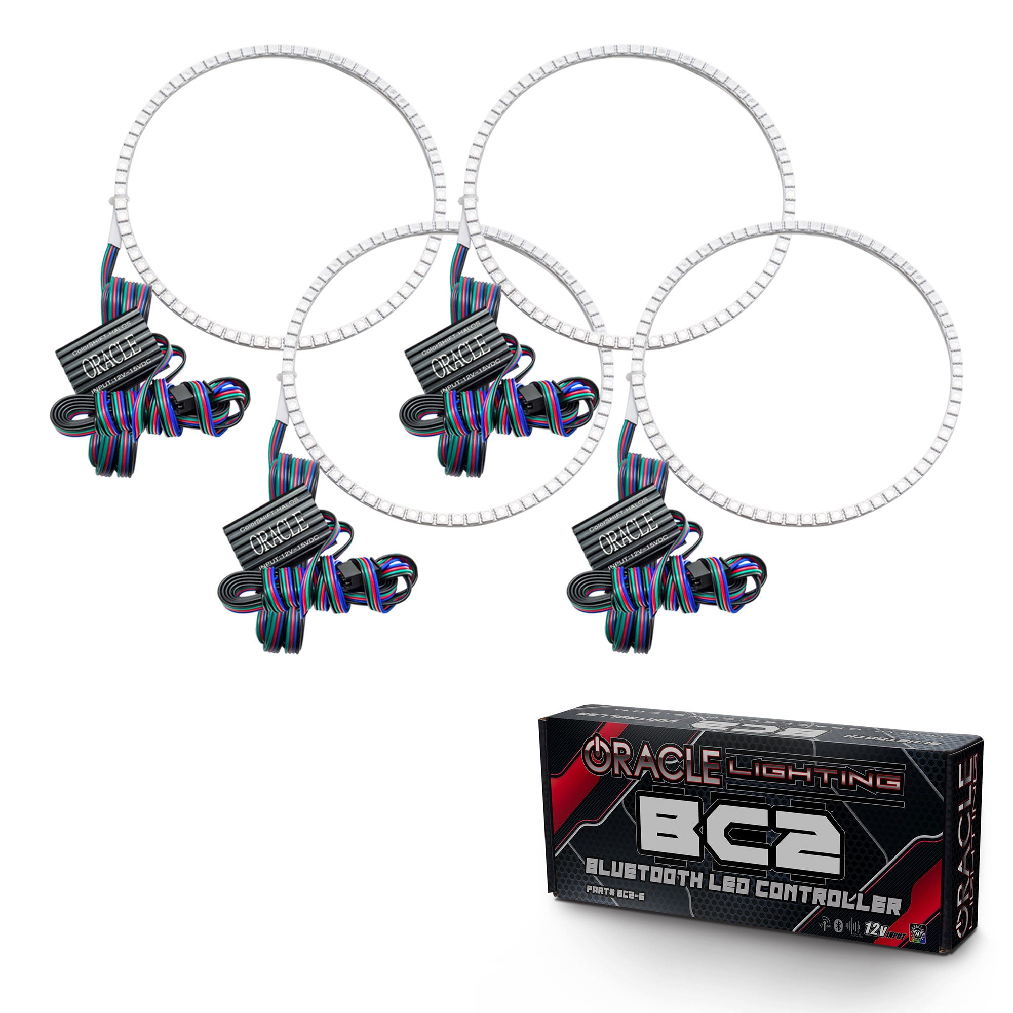 Oracle Lighting Ultima GTR LED Headlight Halo Kit ColorSHIFT With BC2 Controller 2265-335