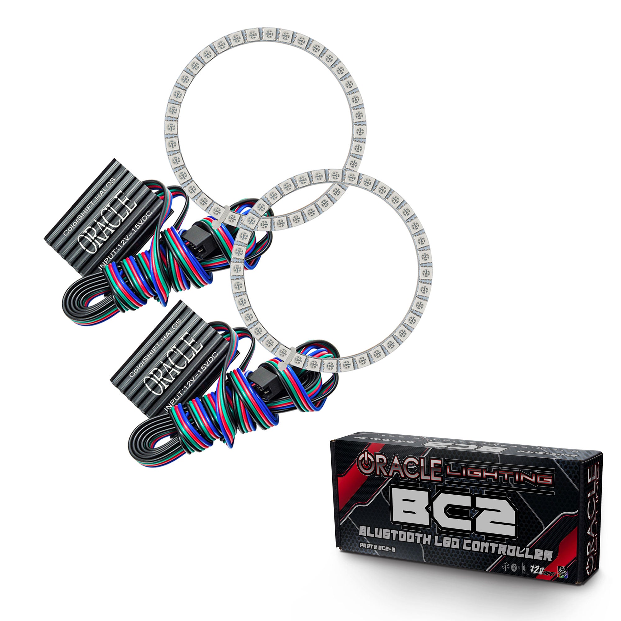 Oracle Lighting 2003-2005 Nissan 350Z LED Headlight Halo Kit ColorSHIFT With BC2 Controller 2445-335