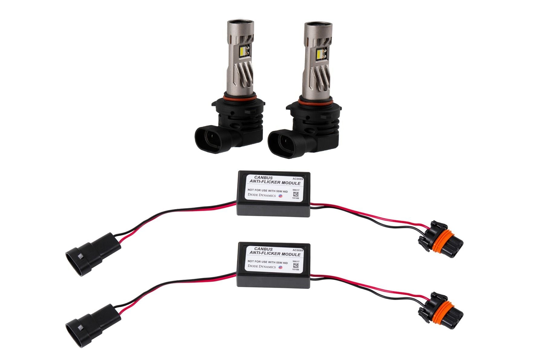 Diode Dynamics 2011-2016 Dodge Ram Chassis Cab SL2 Pro High Beam LED Headlight Bulbs Pair With AntiFlicker Modules DD0639P
