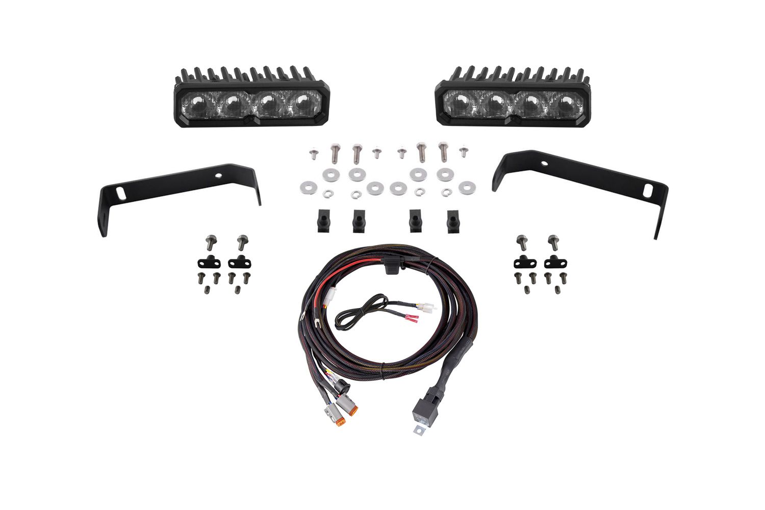Diode Dynamics 2019-2021 Ford Ranger SS6 Pro LED Lightbar Kit White Fog DD8622
