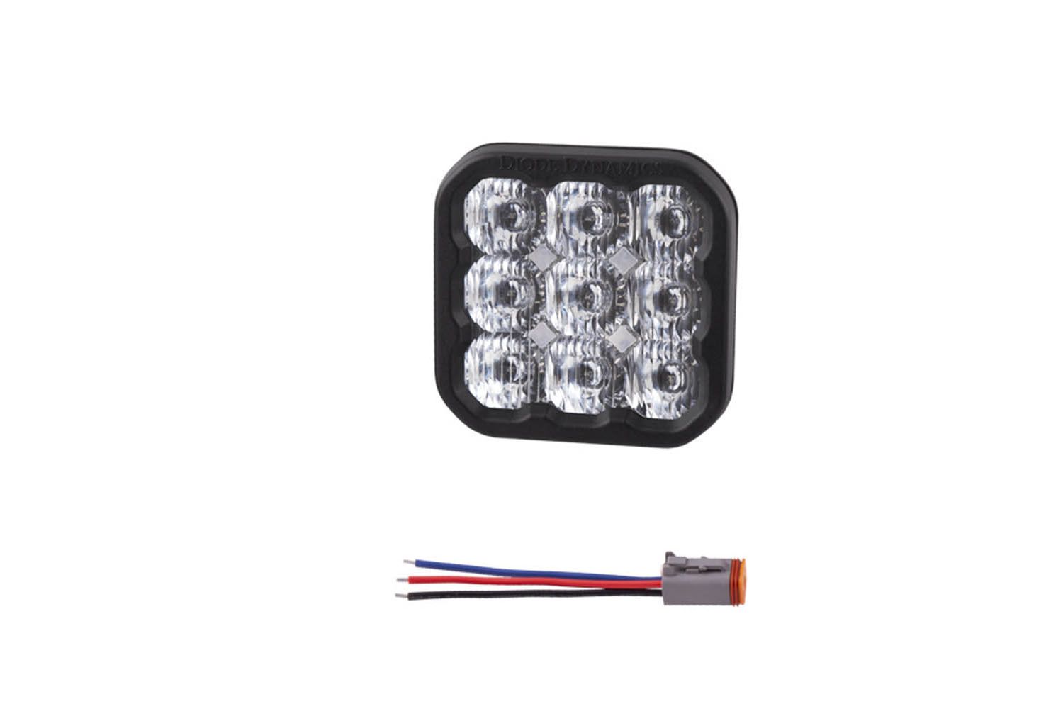 Diode Dynamics SS5 LED Pod Pro White Driving Single No Brackets DD6782SNB