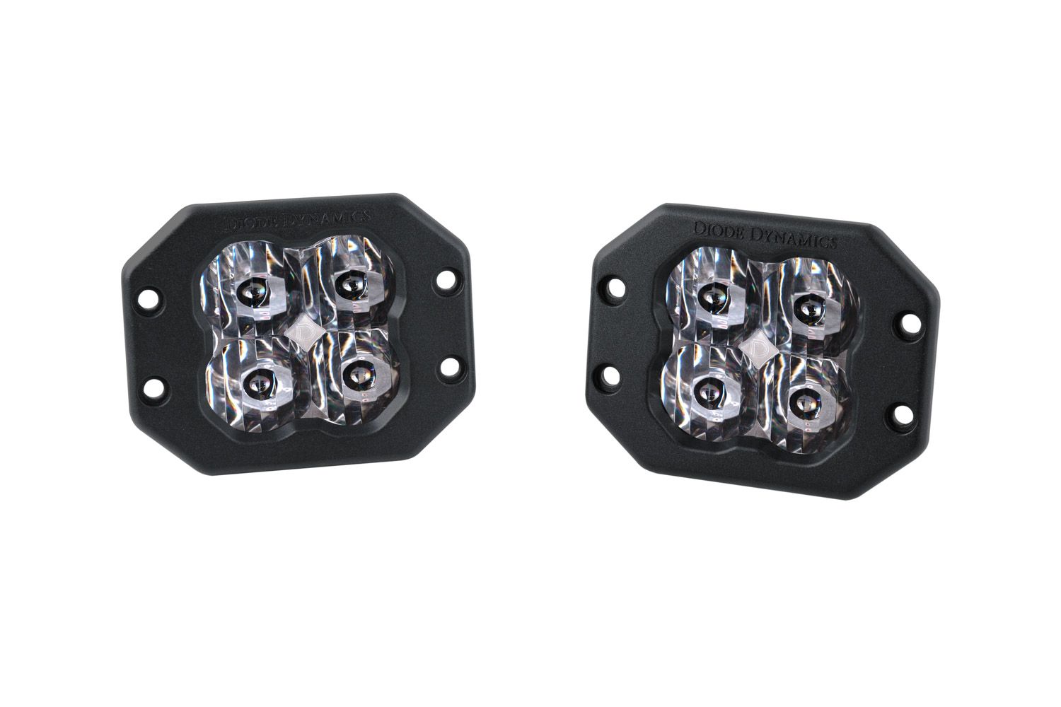 Diode Dynamics SS3 Sport ABL White SAE Driving Flush Pair LED Light Pods DD6912P