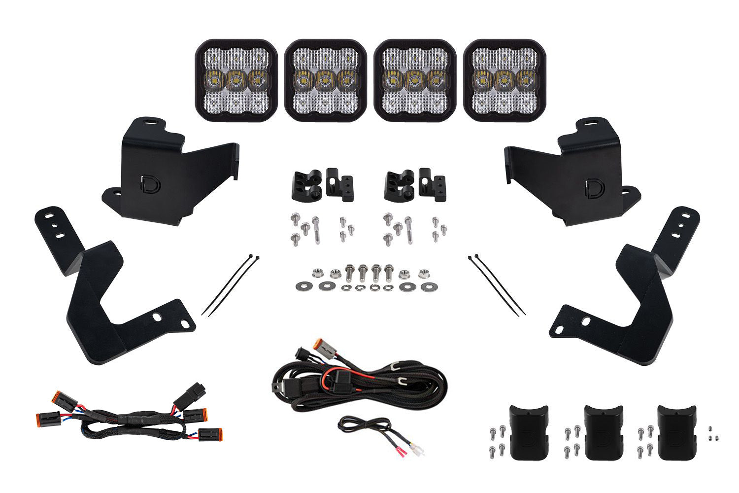 Diode Dynamics 2024 Toyota Tacoma SS5 Sport White Combo Grille CrossLink Lightbar Kit DD8027