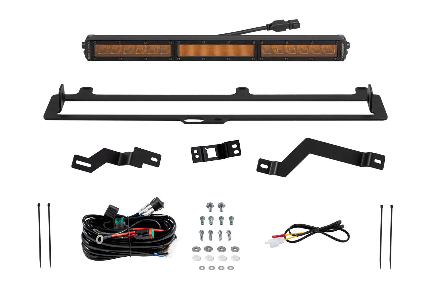 Diode Dynamics 2022-2026 Toyota Tundra TRD Pro Grille Light Bar Kit Amber Combo DD7416