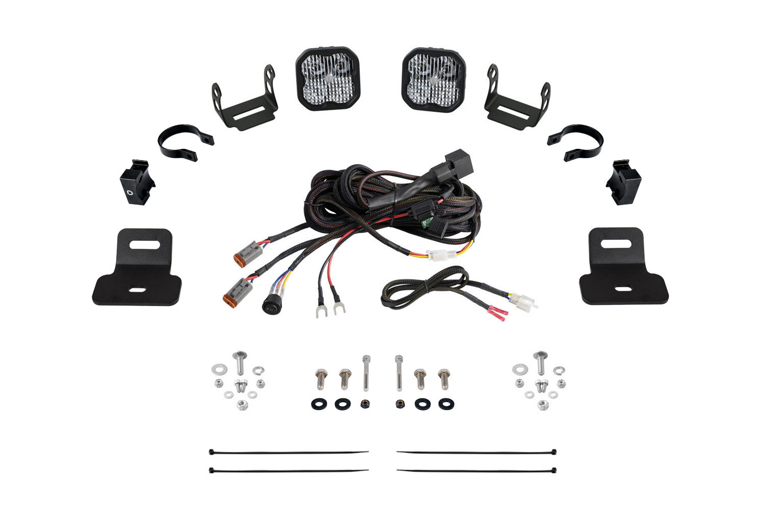 Diode Dynamics 2017-2024 Can-Am Maverick X3 SS3 Stage Series Pro White Combo Left and Right Side Pair Ditch Light Kit DD7866