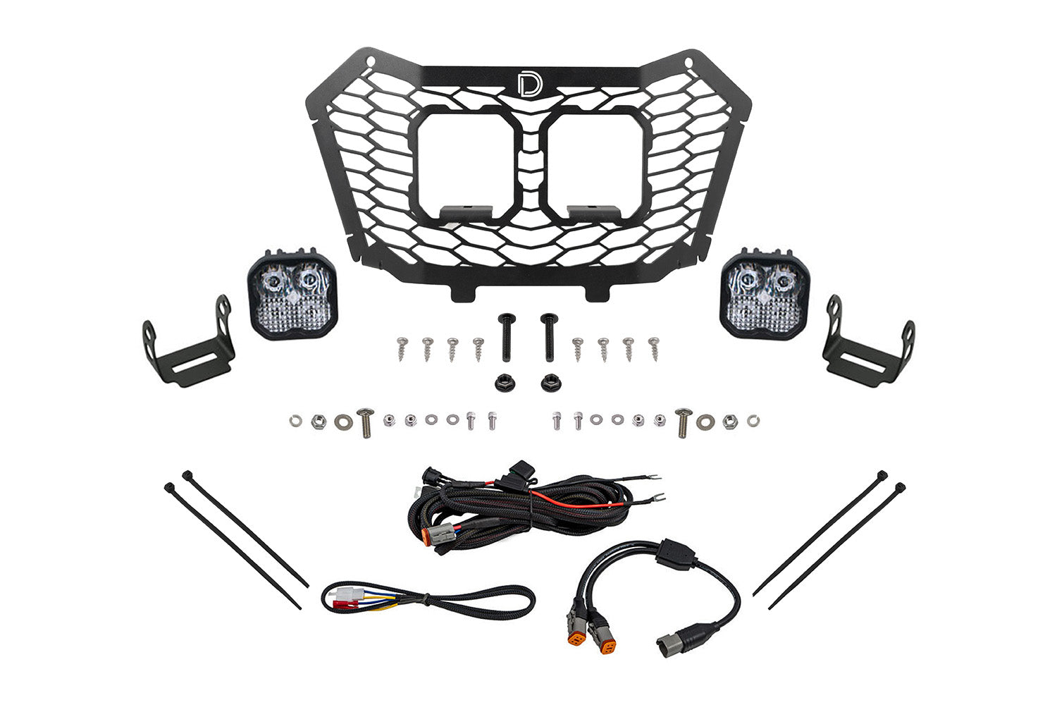 Diode Dynamics 2022-2024 Honda Talon Stage Series Pro White Combo LED Grille Kit DD7903