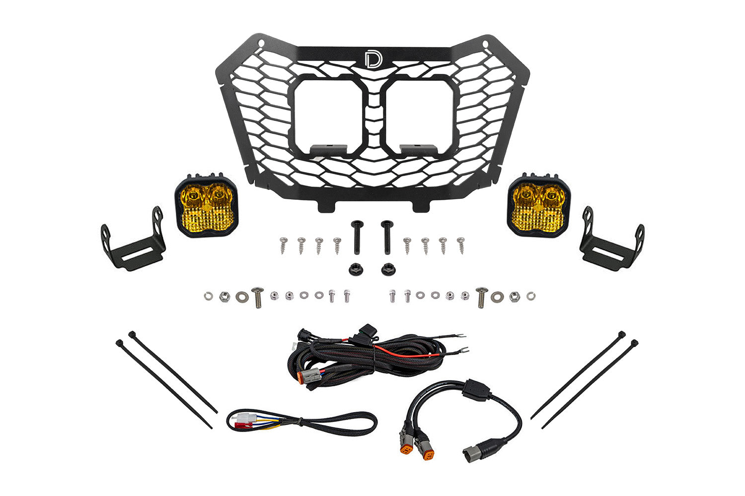Diode Dynamics 2022-2024 Honda Talon Stage Series Pro Yellow Combo LED Grille Kit DD7904
