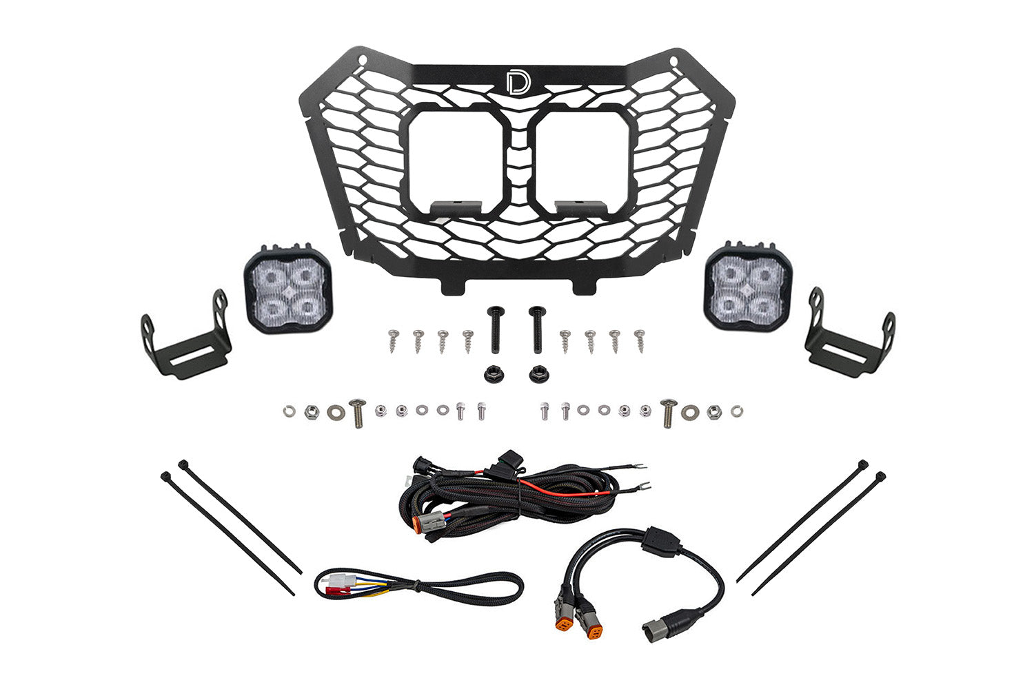 Diode Dynamics 2022-2024 Honda Talon Stage Series Pro White Fog LED Grille Kit DD7905