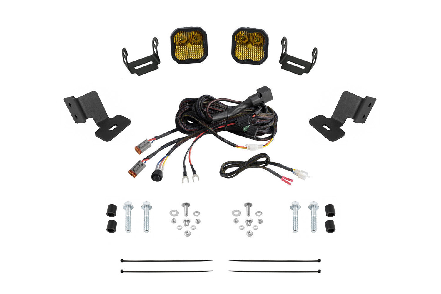 Diode Dynamics 2019-2024 Honda Talon Stage Series SS3 Pro Yellow Combo Ditch Light Kit DD7911