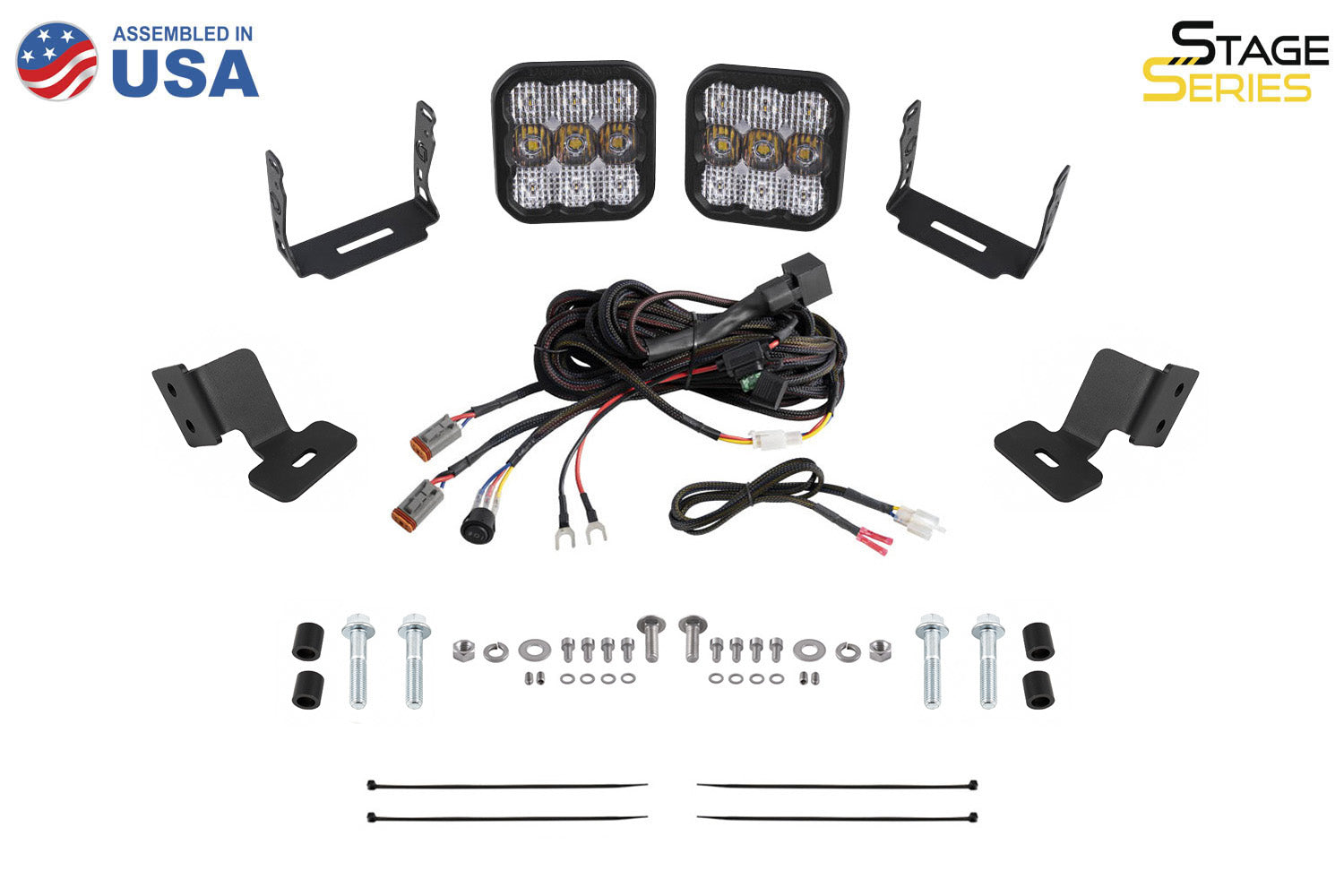 Diode Dynamics 2019-2024 Honda Talon Stage Series SS3 Pro White Combo Ditch Light Kit DD7910