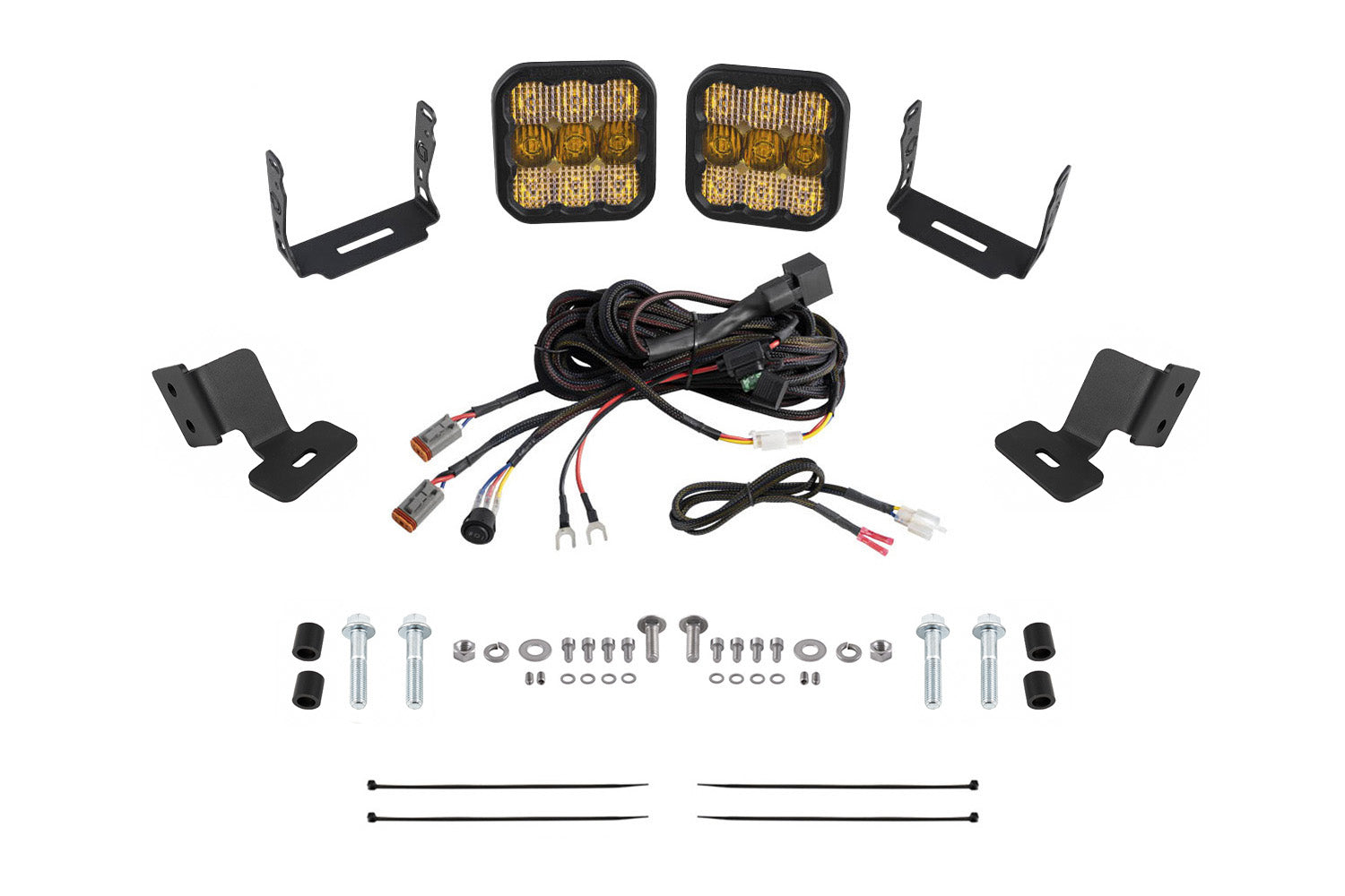 Diode Dynamics 2019-2024 Honda Talon Stage Series SS5 Pro Yellow Combo Ditch Light Kit DD7915