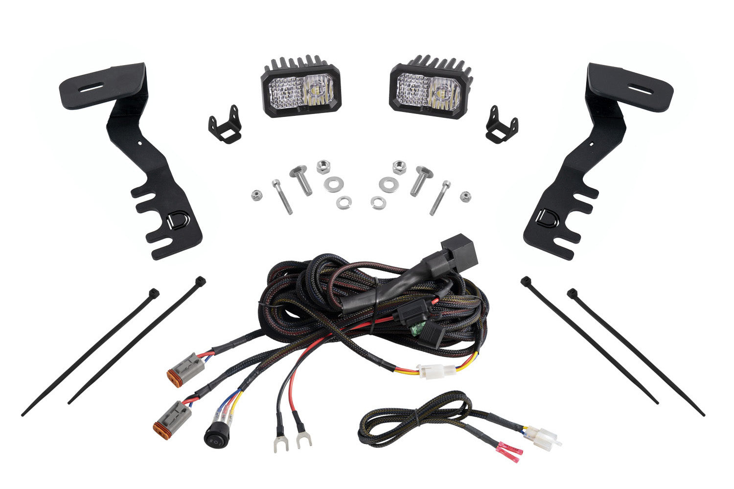 Diode Dynamics 2024-2025 Toyota Tacoma SSC2 Pro White Combo LED Ditch Light Kit DD7936