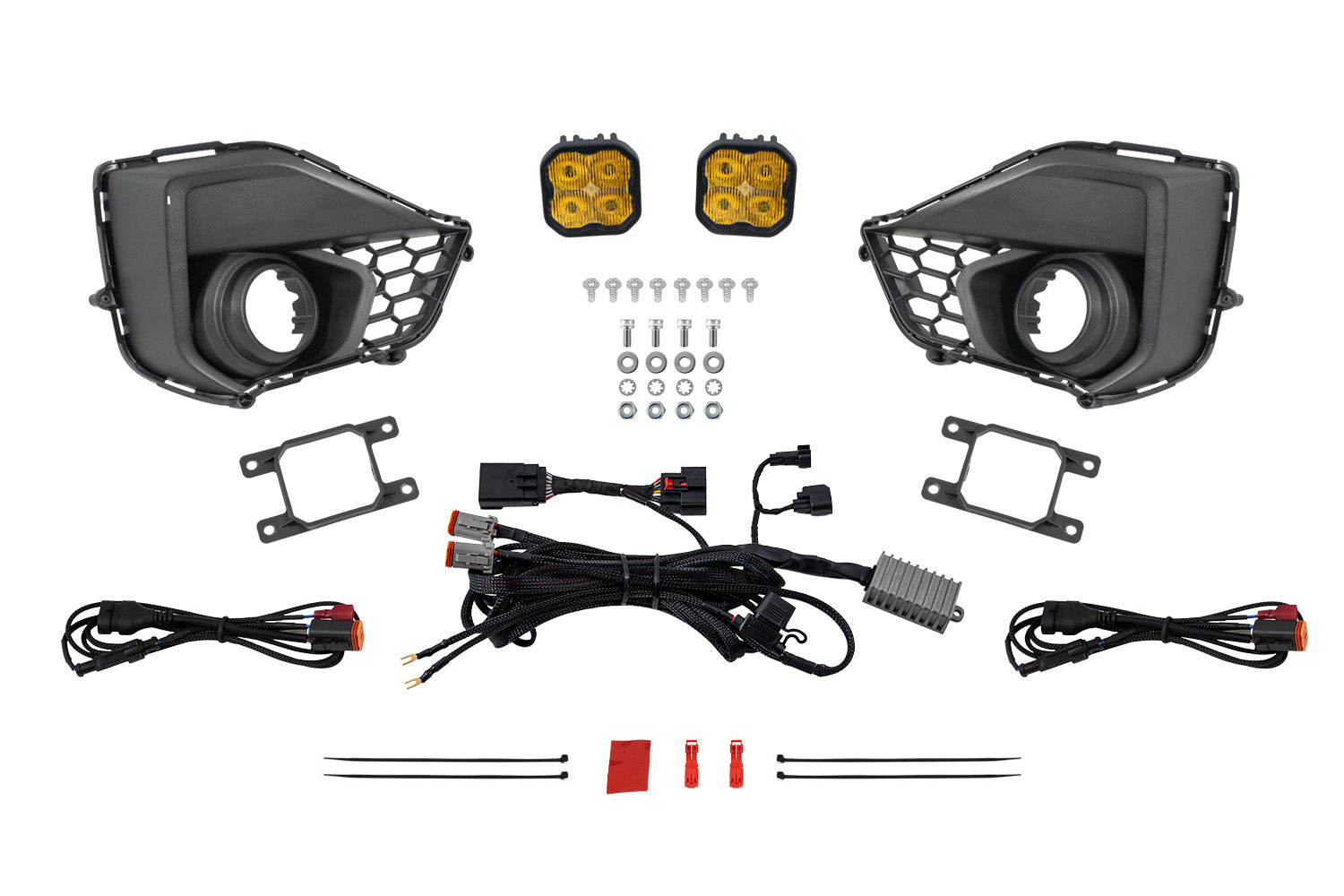 Diode Dynamics 2024 Ford Mustang GT SS3 Yellow Pro Add-On Fog Lamp Kit DD7973
