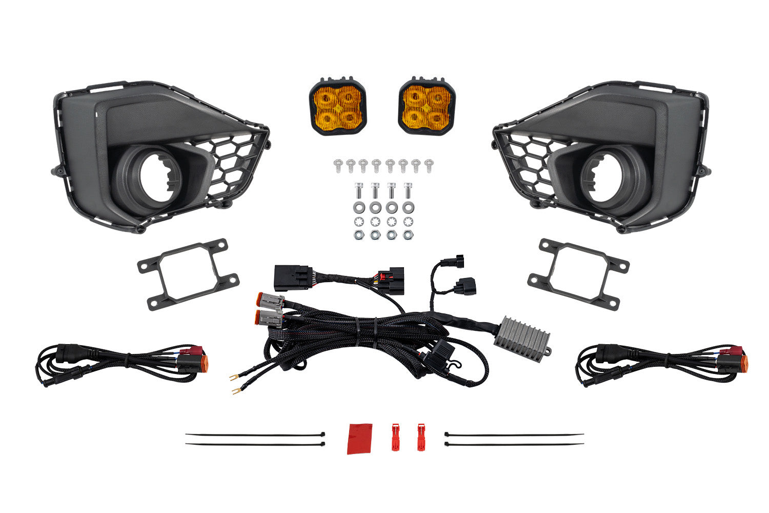 Diode Dynamics 2024 Ford Mustang GT Yellow Max SS3 Add-On Fog Lamp Kit DD7975