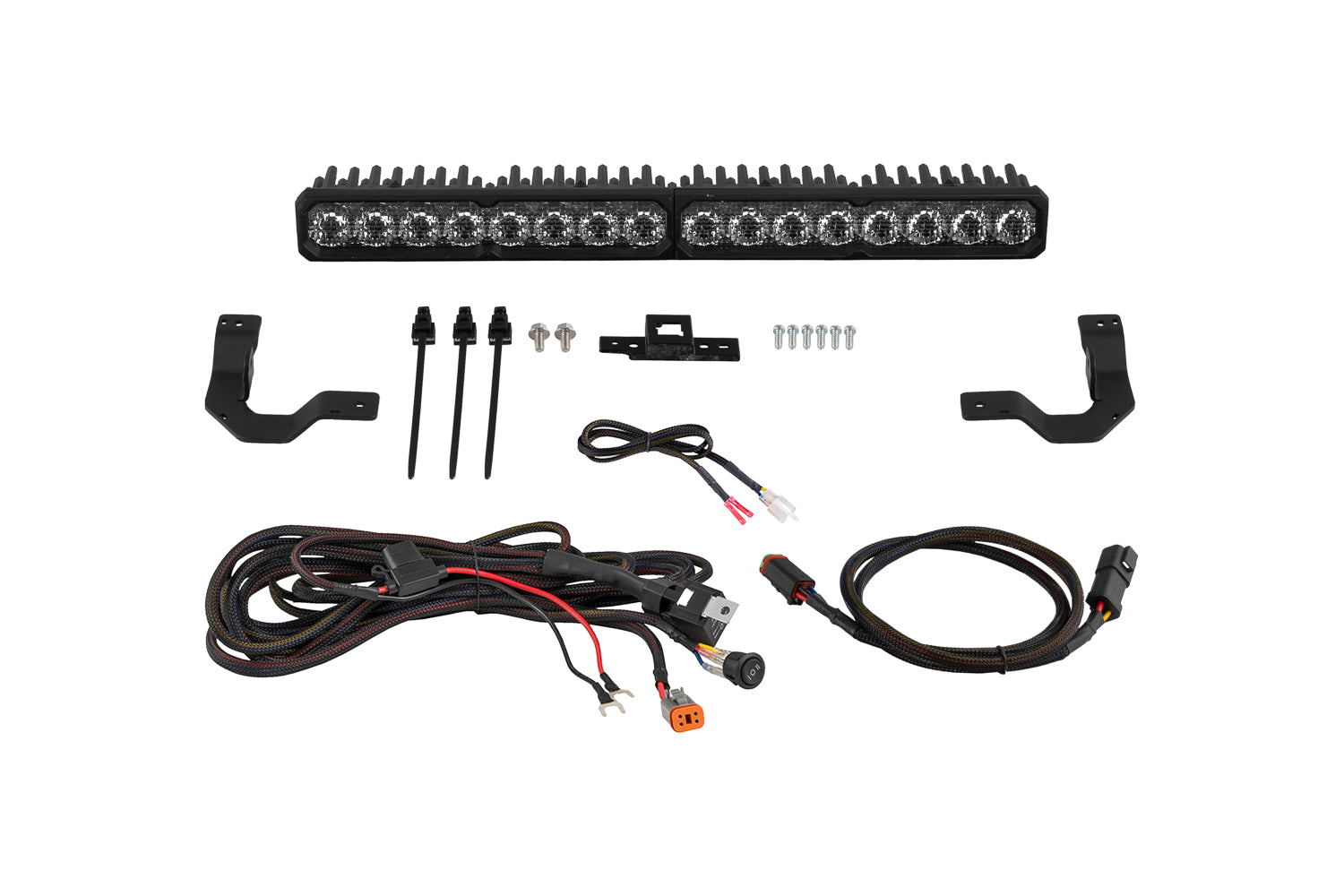 Diode Dynamics 2024-2026 Toyota Tacoma TRD Grille Light Bar Kit SS20 Pro White Combo DD8060