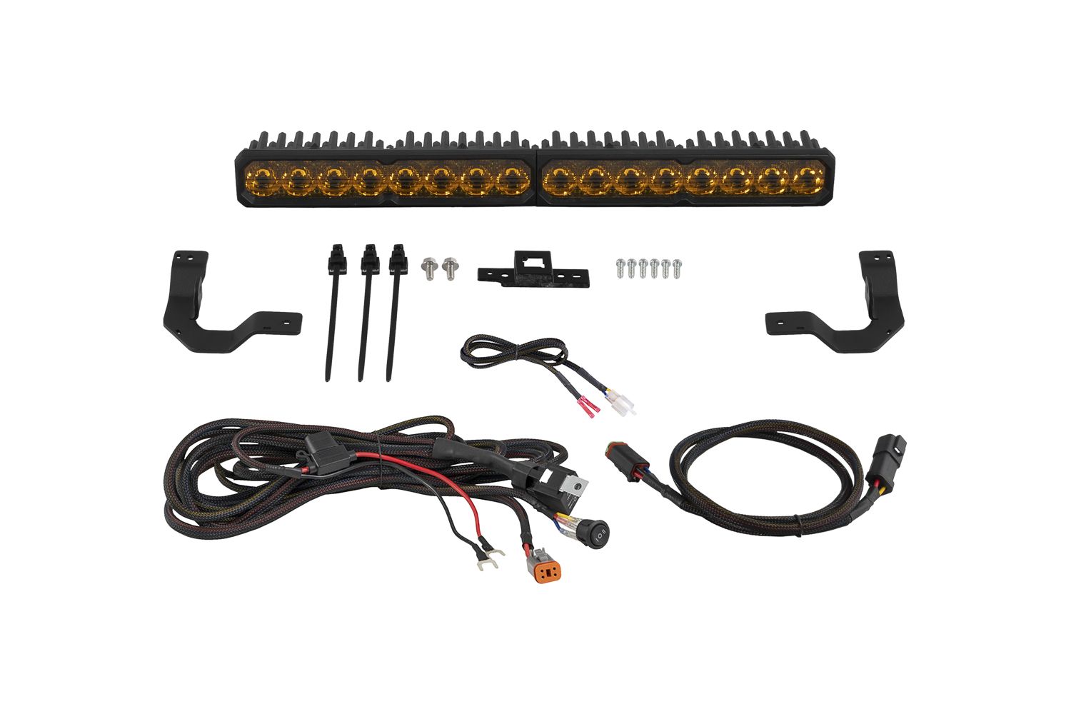 Diode Dynamics 2024-2026 Toyota Tacoma SS20 Yellow SAE Driving Sport TRD Pro Grille Lightbar Kit DD8063