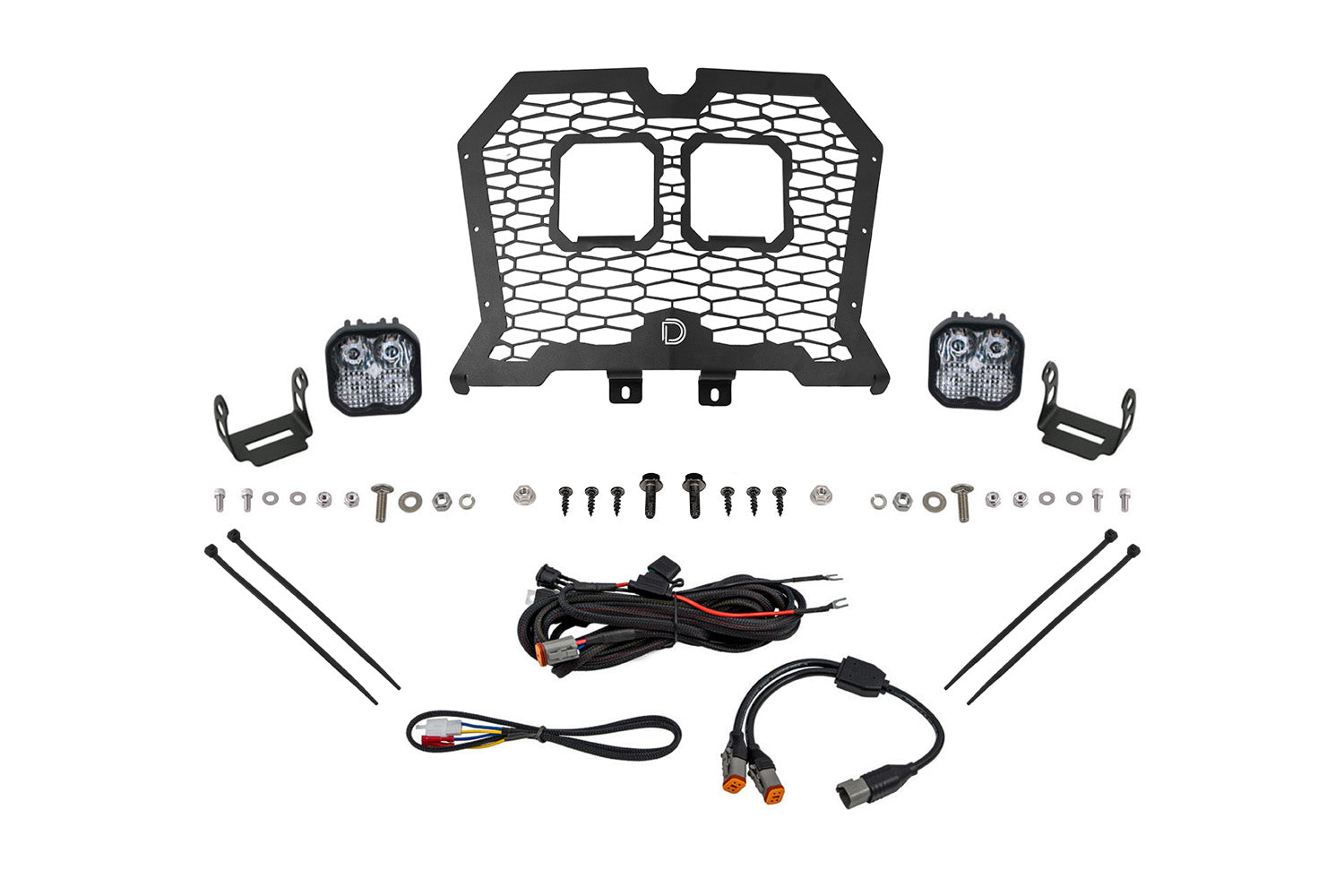 Diode Dynamics 2019-2024 Polaris RZR XP Stage Series Pro White Combo LED Grille Kit DD8075