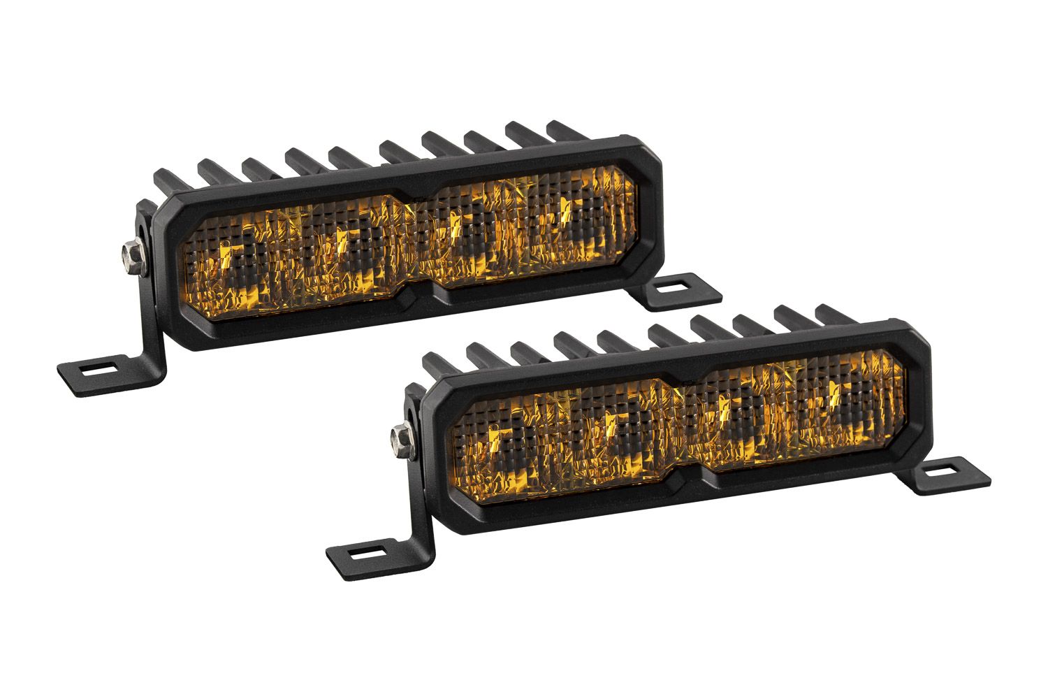 Diode Dynamics SS6 Pro Yellow Combo ABL LED Light Bar Pair DD8150P