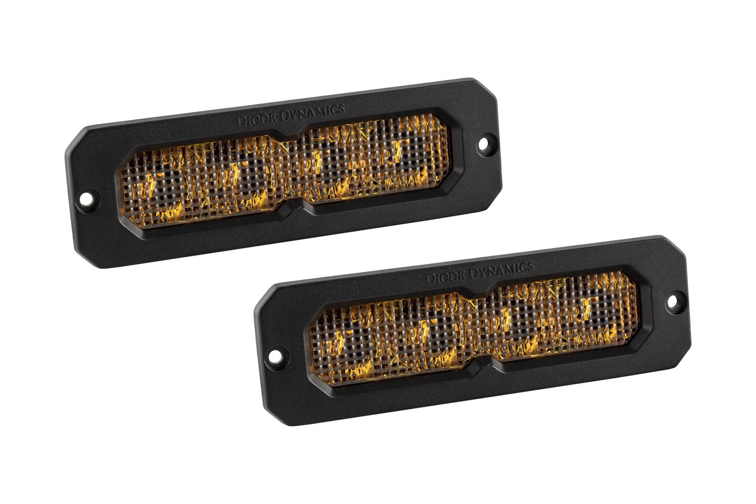 Diode Dynamics SS6 Pro Yellow Combo ABL Flush Mount LED Light Bar Pair DD8175P