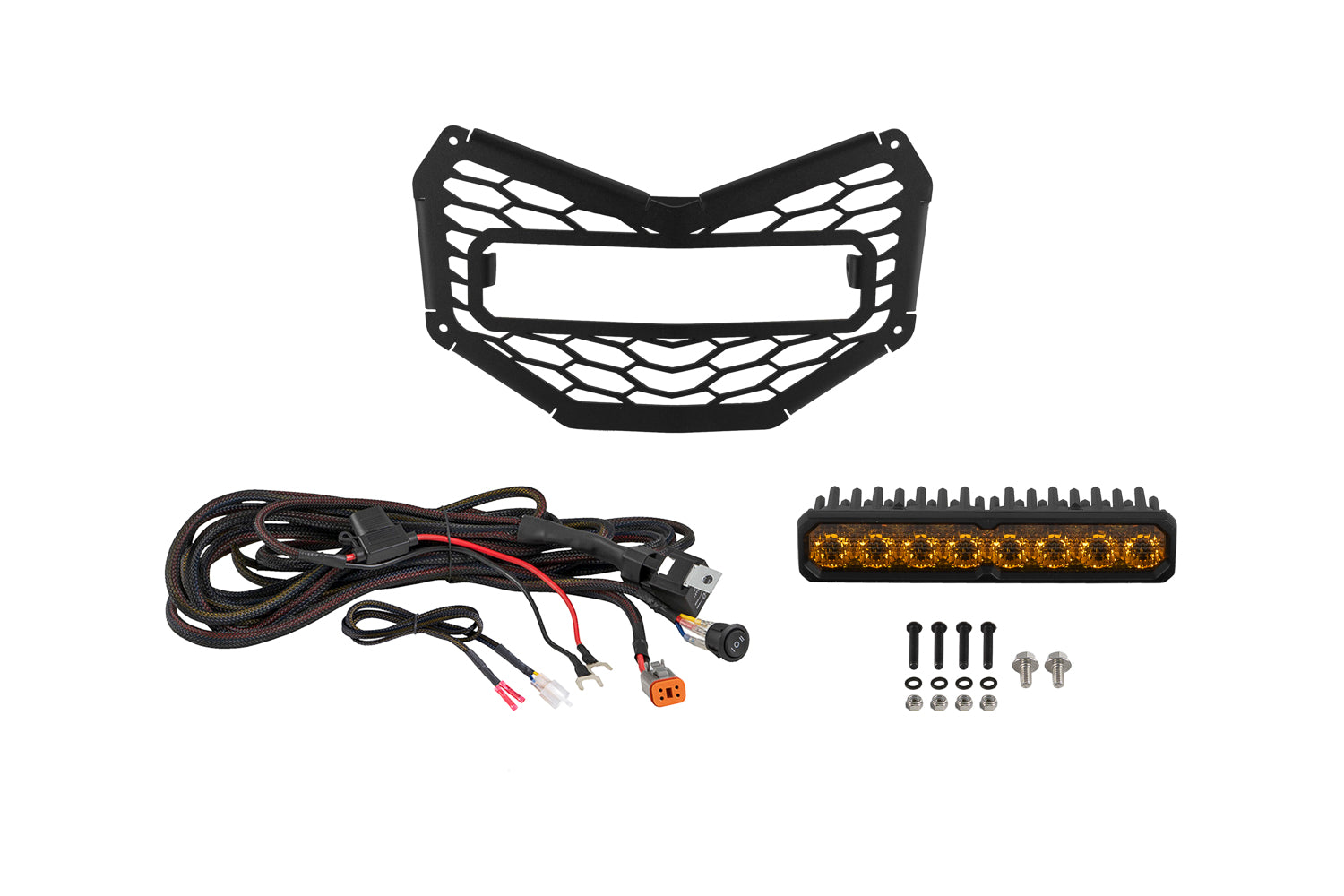 Diode Dynamics 2017-2026 Can-Am Maverick X3 SS10 Sport Yellow Combo Grille DD8300