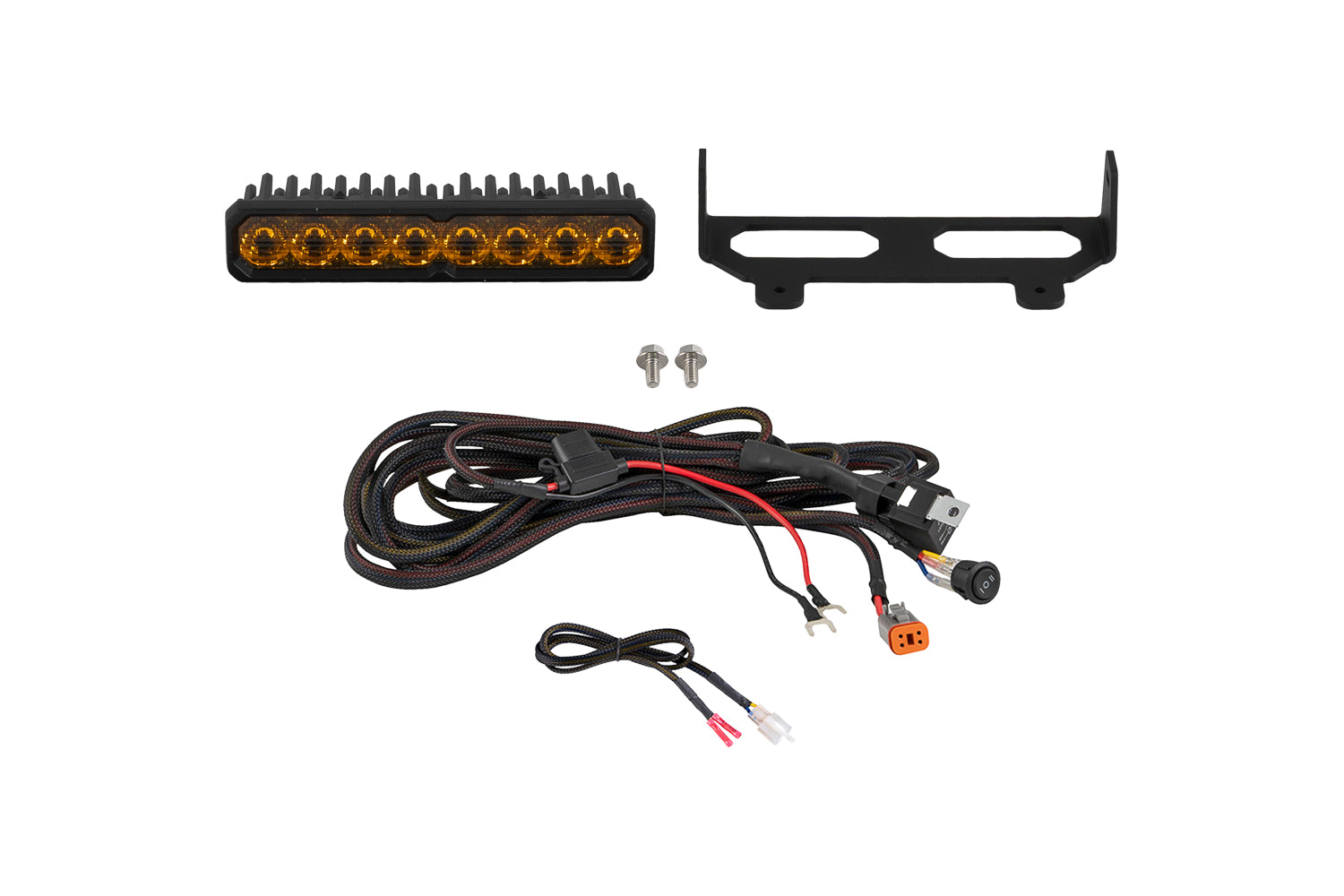 Diode Dynamics 2017-2026 Can-Am Maverick SS10 Sport Yellow Driving Shock Mount Kit DD8312