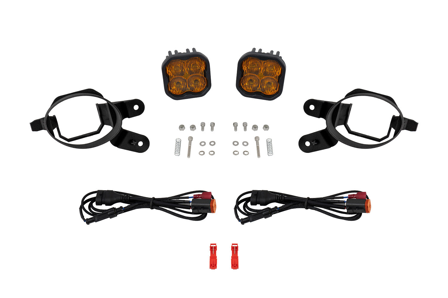 Diode Dynamics 2010-2013 Lexus IS250C SS3 3000K Max Yellow Pair Left and Right Side SAE LED Fog Light Kit DD8362