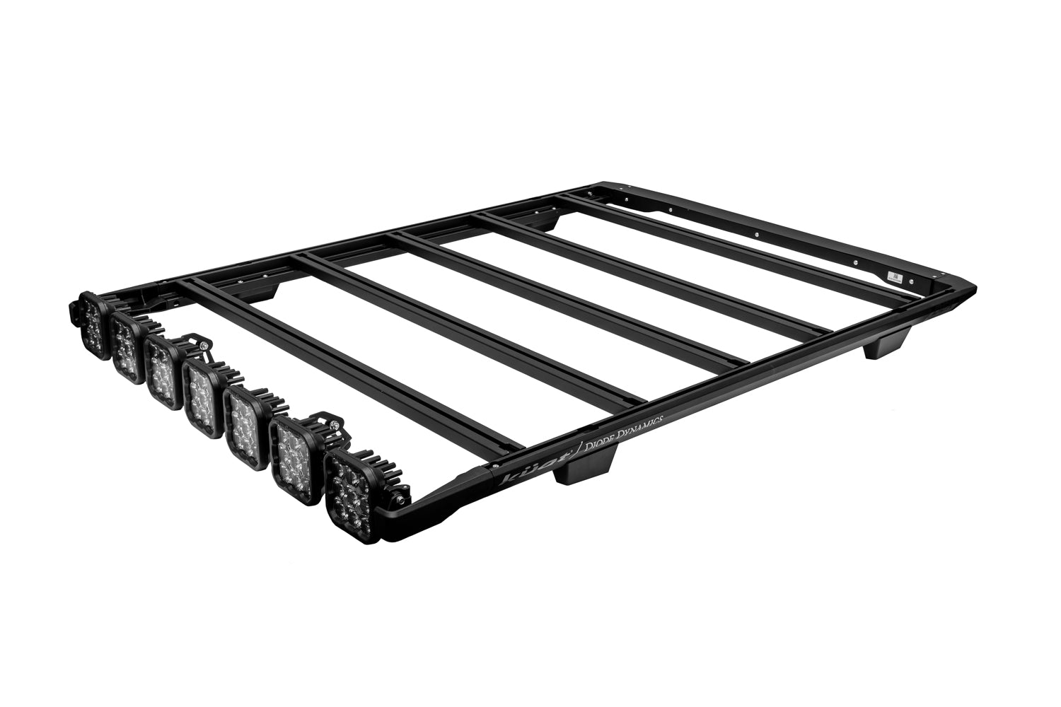 Diode Dynamics 2024-2026 Toyota Tacoma Kuat DEK Roof Rack 7-Pod SS5 Sport White Driving Light Bar DD8532