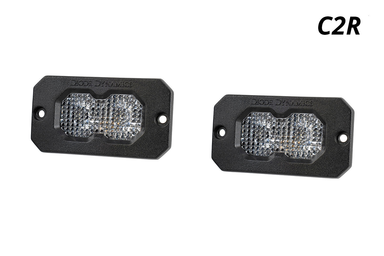 Diode Dynamics C2R White Flood Flush Mount LED Pod Pair DD8573P
