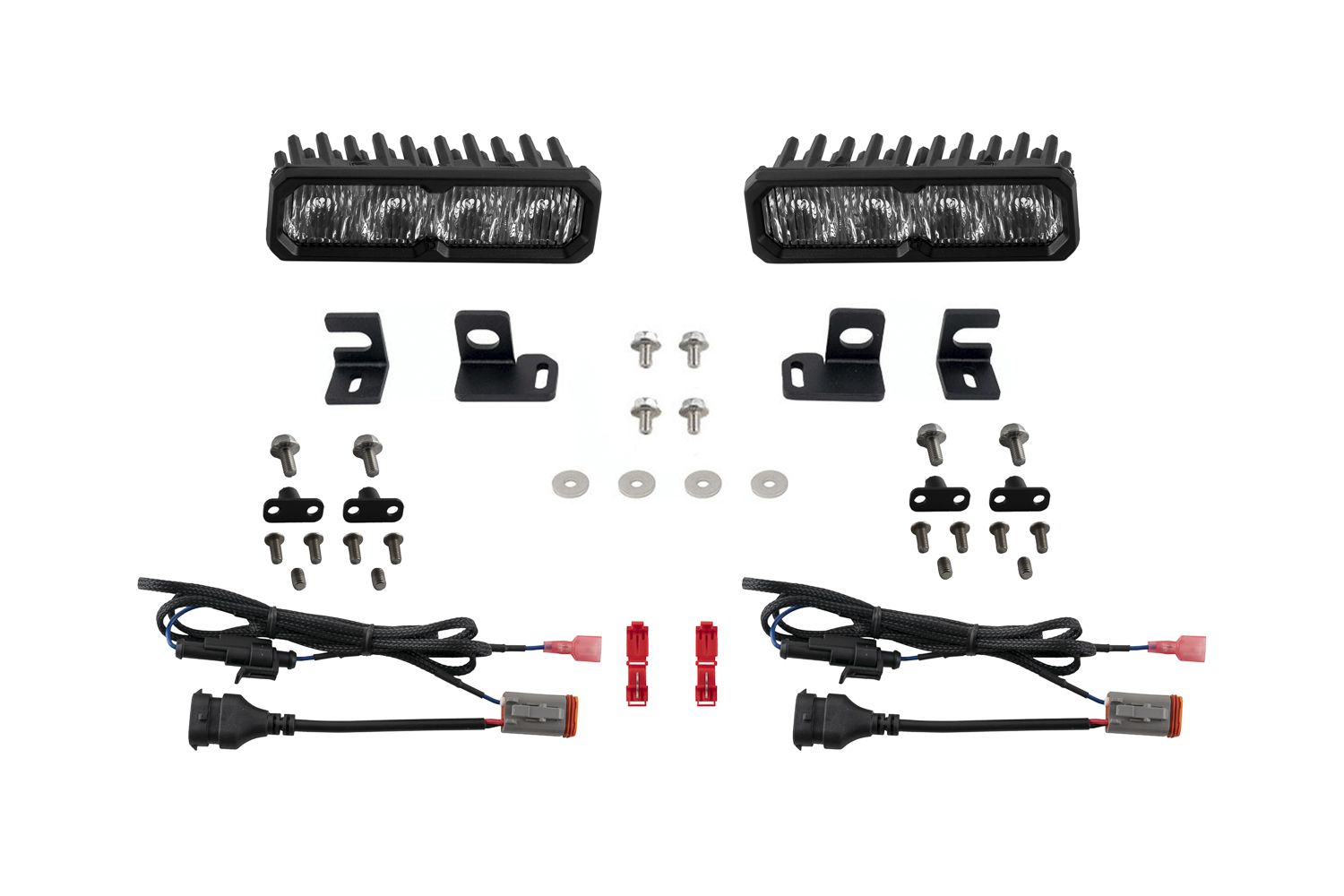Diode Dynamics 2024-2026 Toyota Tacoma 4Runner Fog SS6 Pro LED Lightbar Kit White DD8577