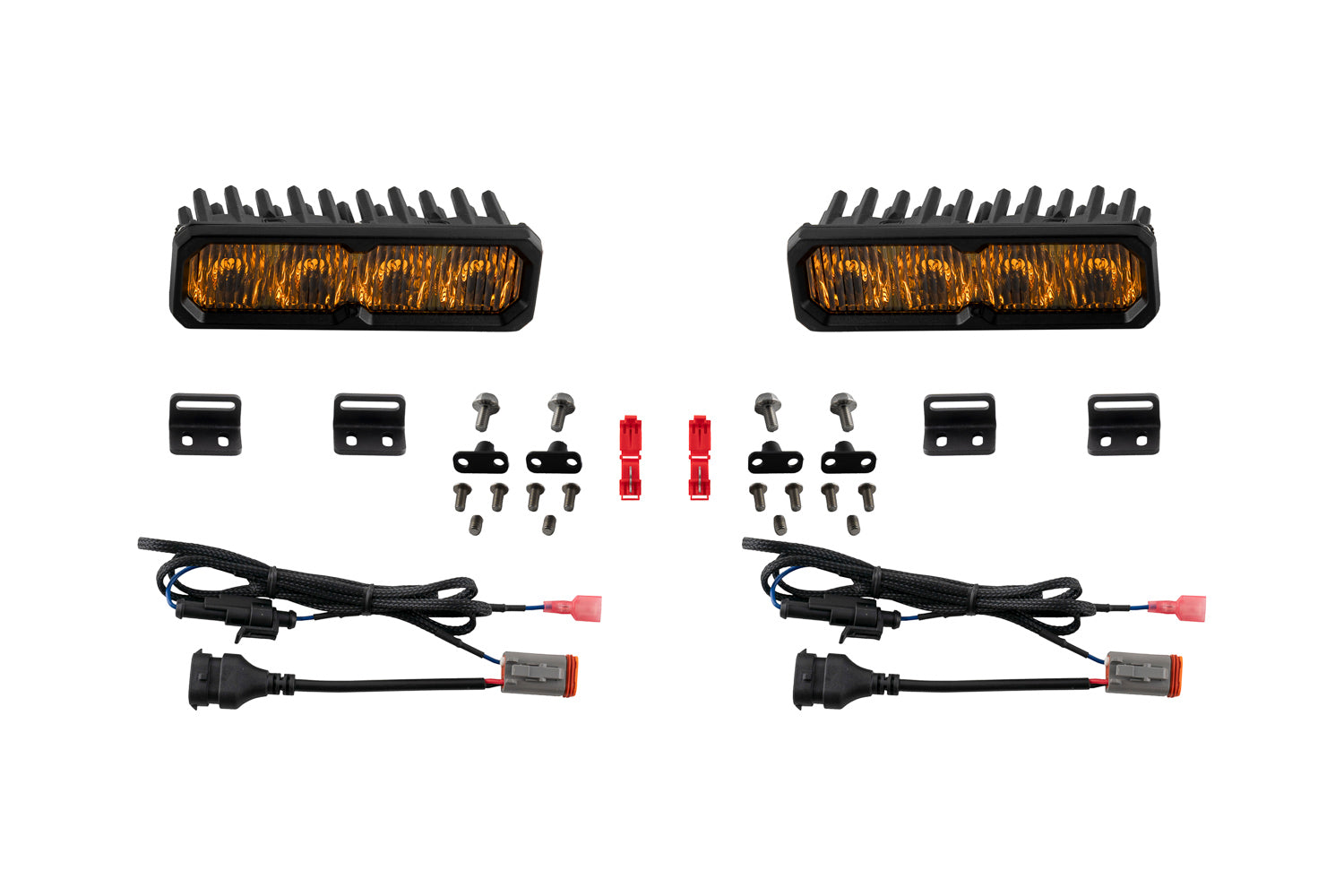 Diode Dynamics 2022-2026 Toyota Tundra Sequoia Fog SS6 Max LED Light Kit Yellow DD8584
