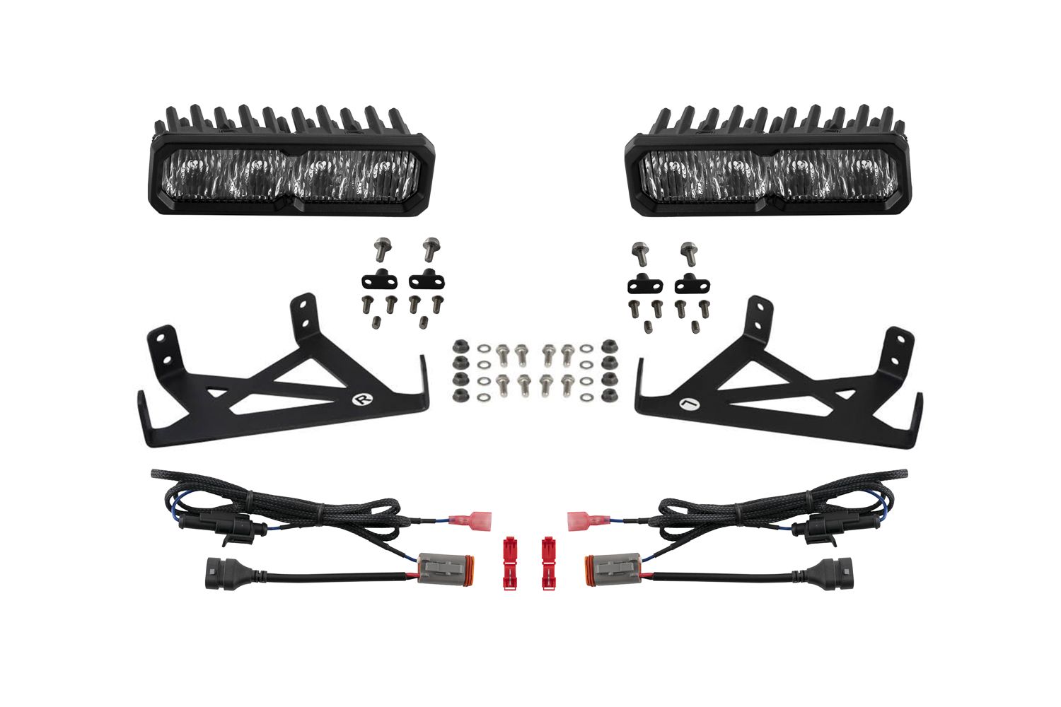 Diode Dynamics 2020-2022 Ford F250 F350 F450 F550 Super Duty Fog SS6 Pro LED Lightbar Kit White DD8585