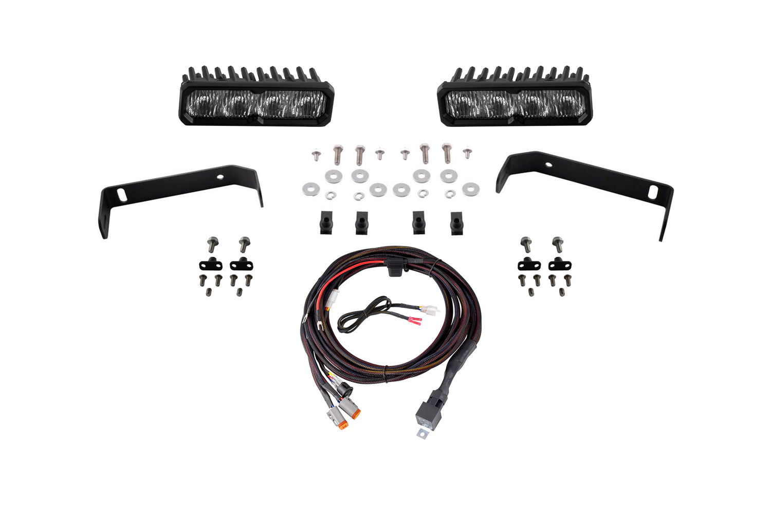 Diode Dynamics 2019-2021 Ford Ranger SS6 Max LED Light Kit White Fog DD8626