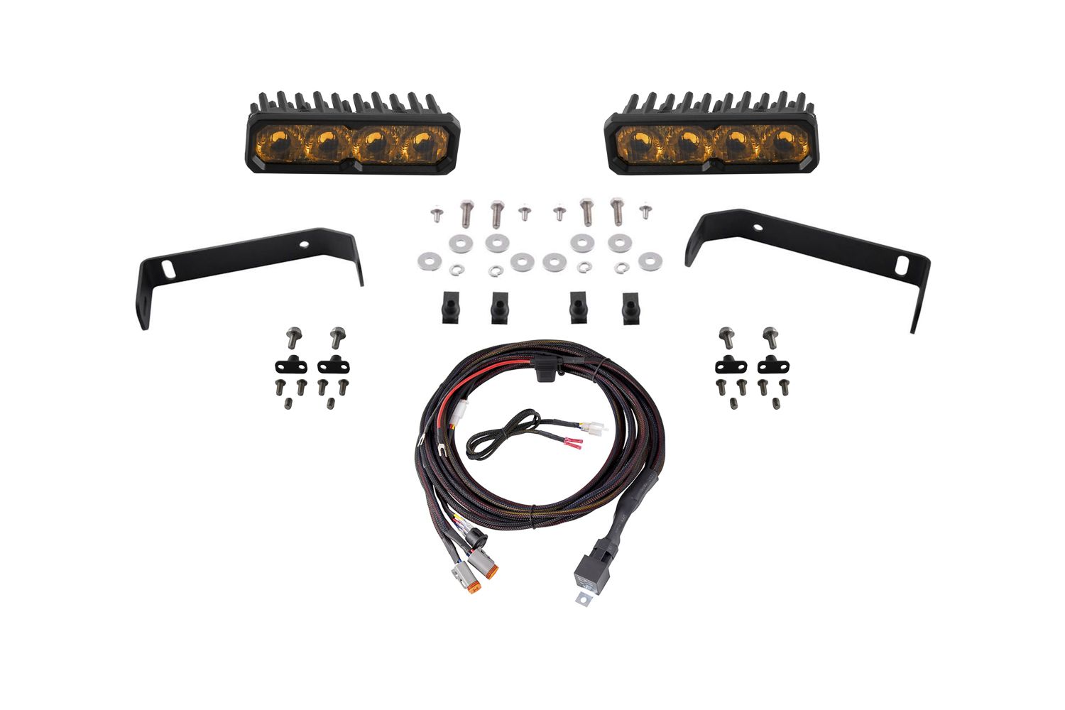 Diode Dynamics 2019-2021 Ford Ranger Stage Series SS6 Max Yellow SAE Driving Light Kit DD8627