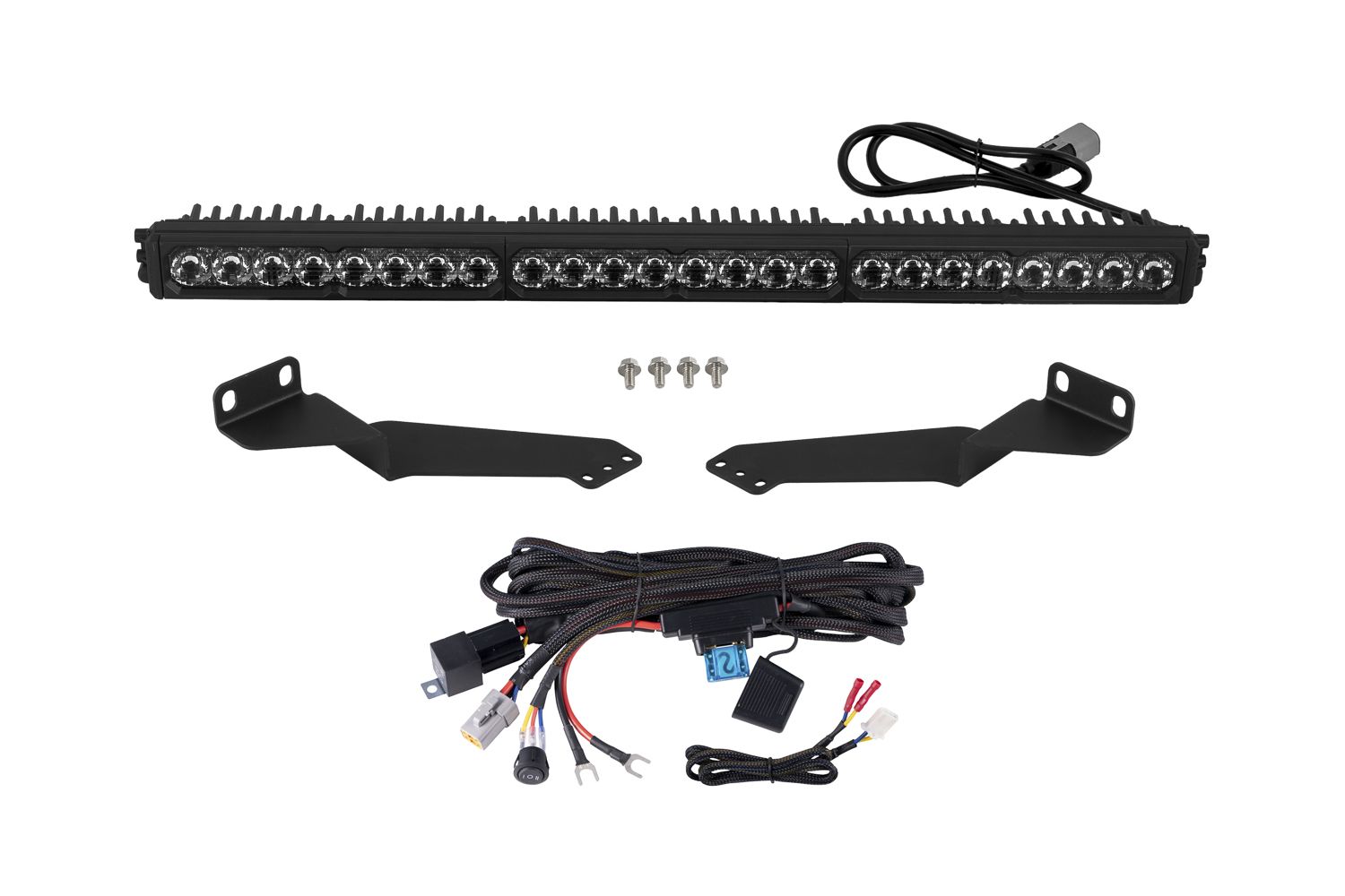 Diode Dynamics 2016-2023 Toyota Tacoma Stealth Pro White SAE Driving Lightbar Kit DD8676