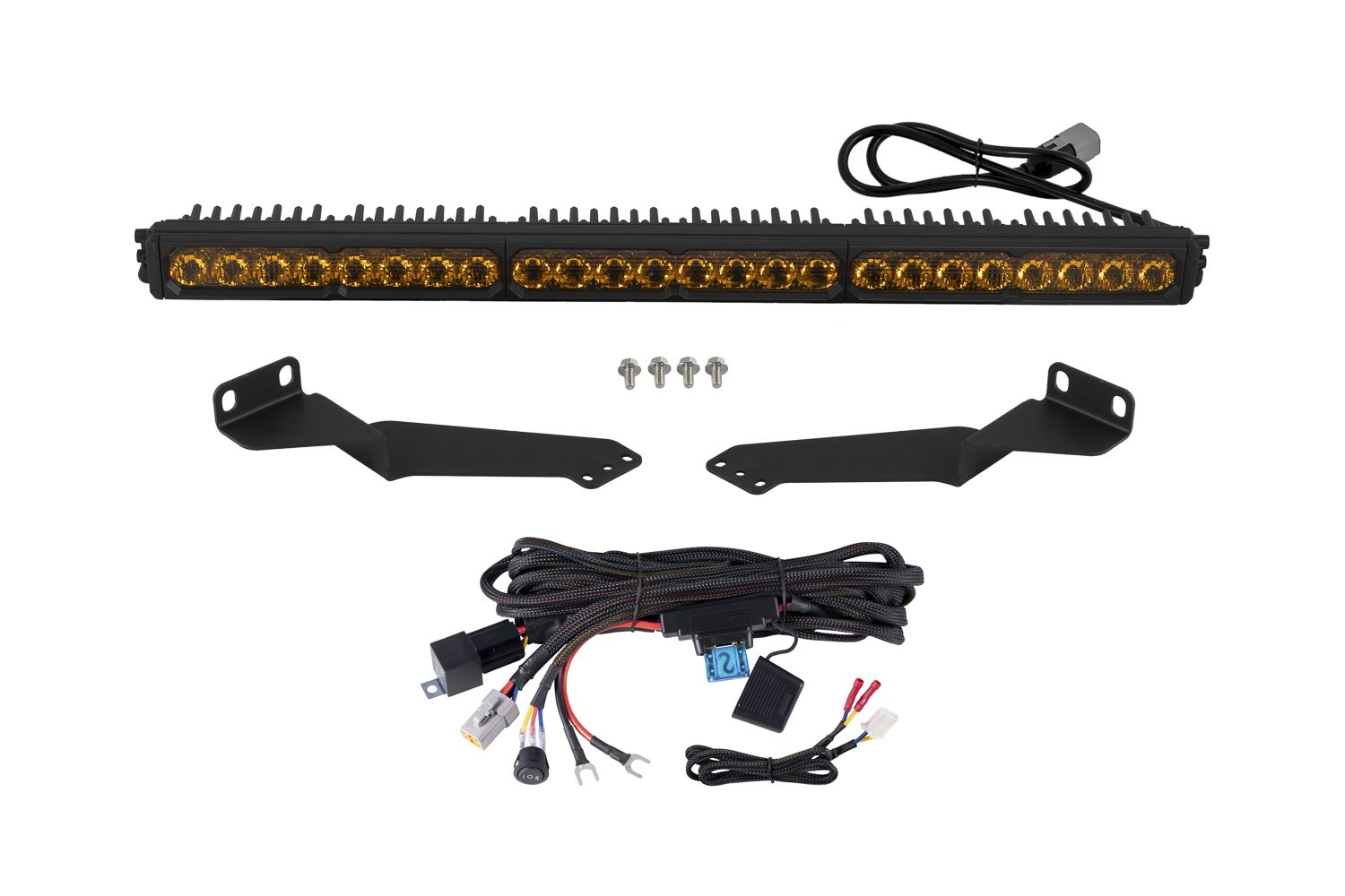Diode Dynamics 2016-2023 Toyota Tacoma Stealth Pro Yellow Combo Driving Lightbar Kit DD8679