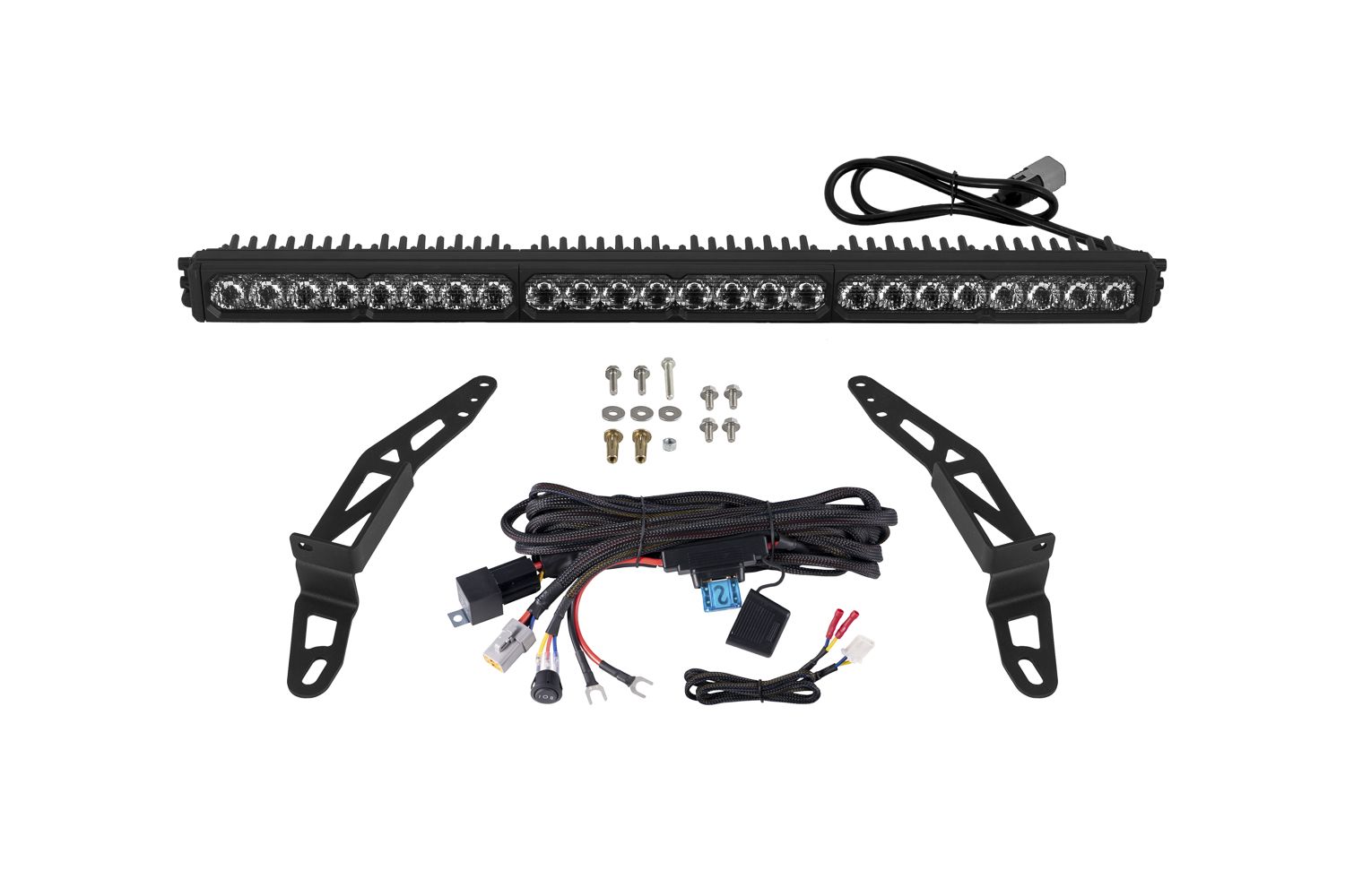 Diode Dynamics 2018-2026 Jeep Wrangler JL SS30 Pro White Combo ABL Bumper LED Lightbar Kit DD8681