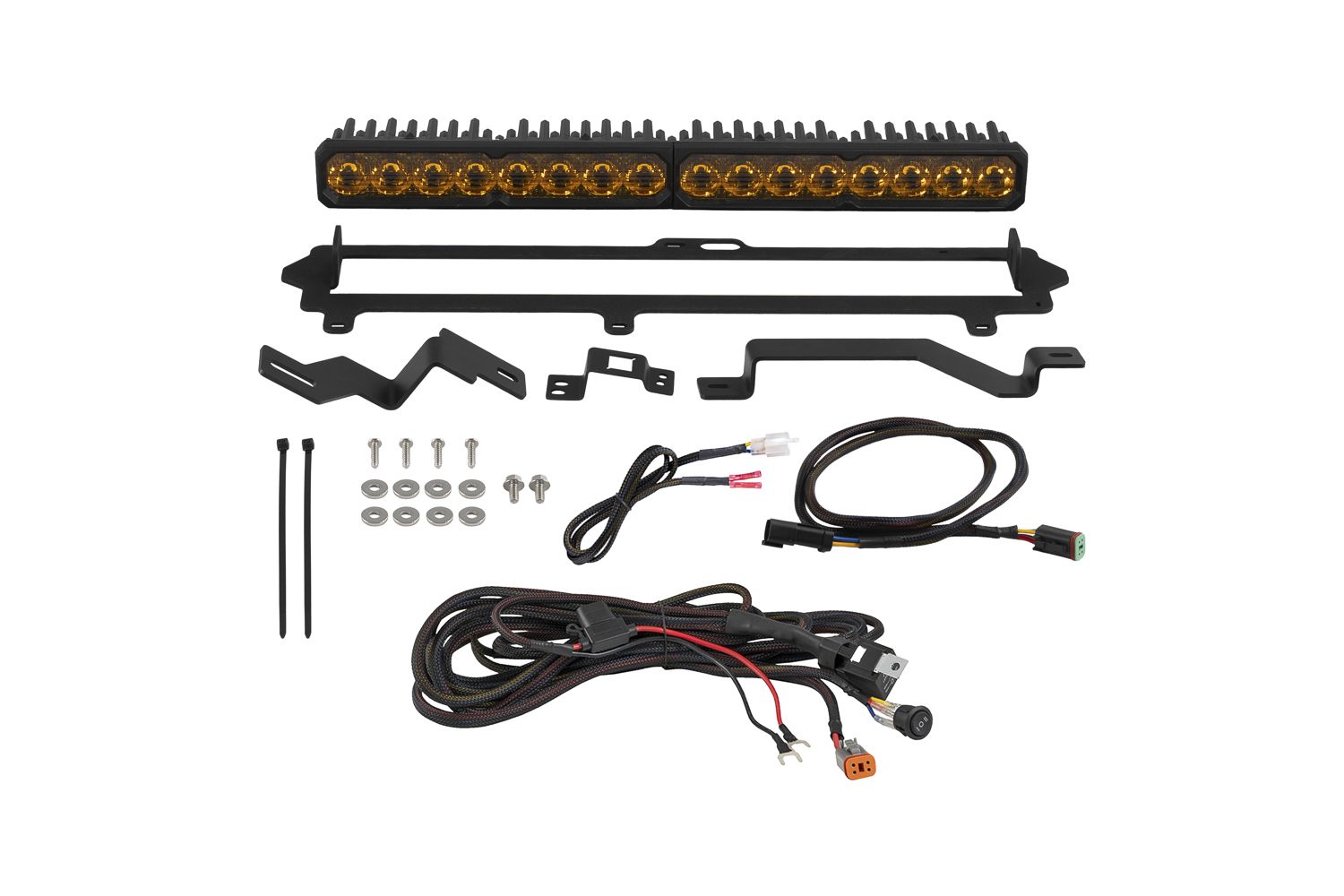 Diode Dynamics 2022-2026 Toyota Tundra TRD Pro Grille Sport Yellow SAE Driving Lightbar Kit DD8701
