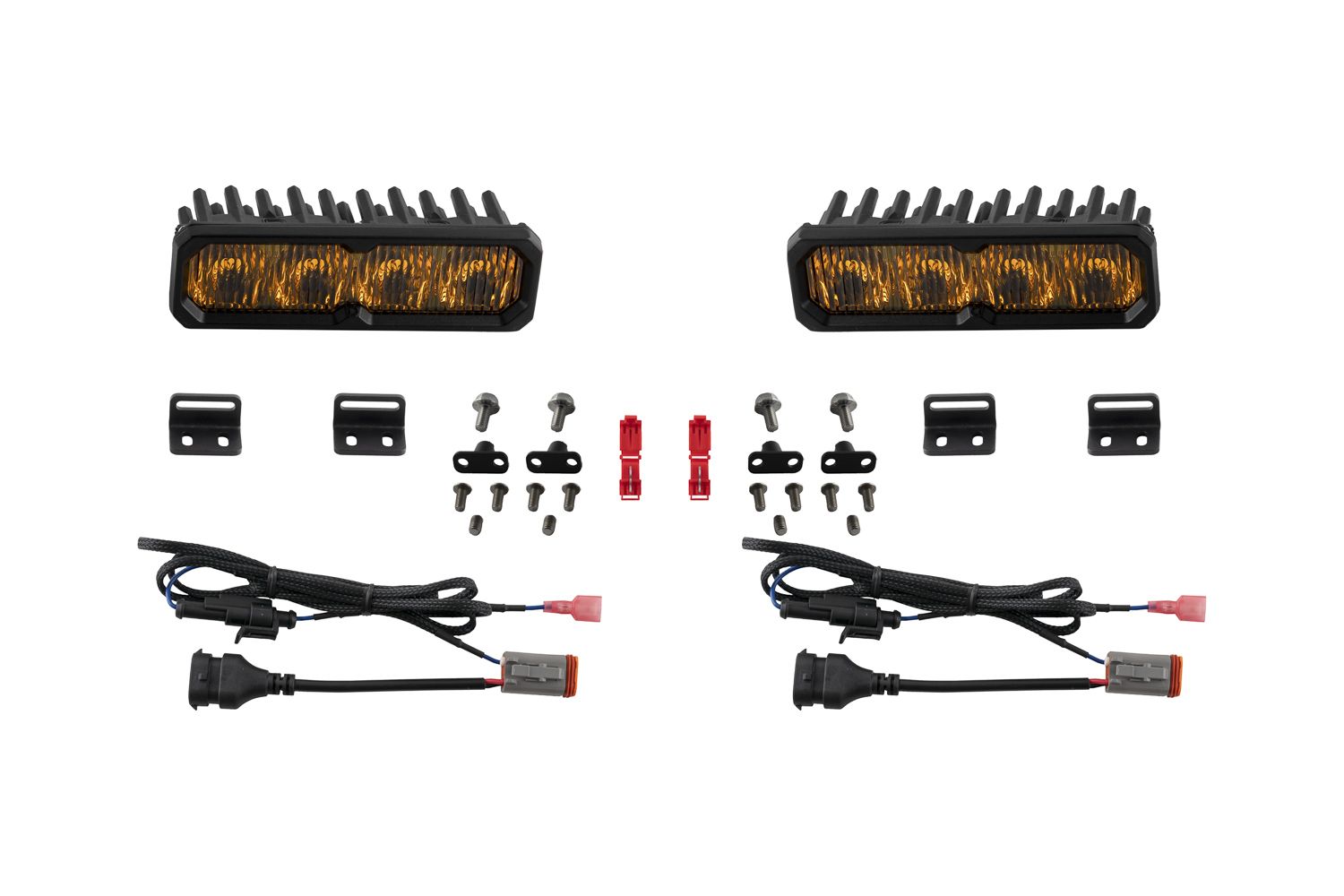Diode Dynamics 2022-2026 Toyota Tundra Sport Yellow SAE Fog/Wide SS6 LED Fog Light Kit DD8703